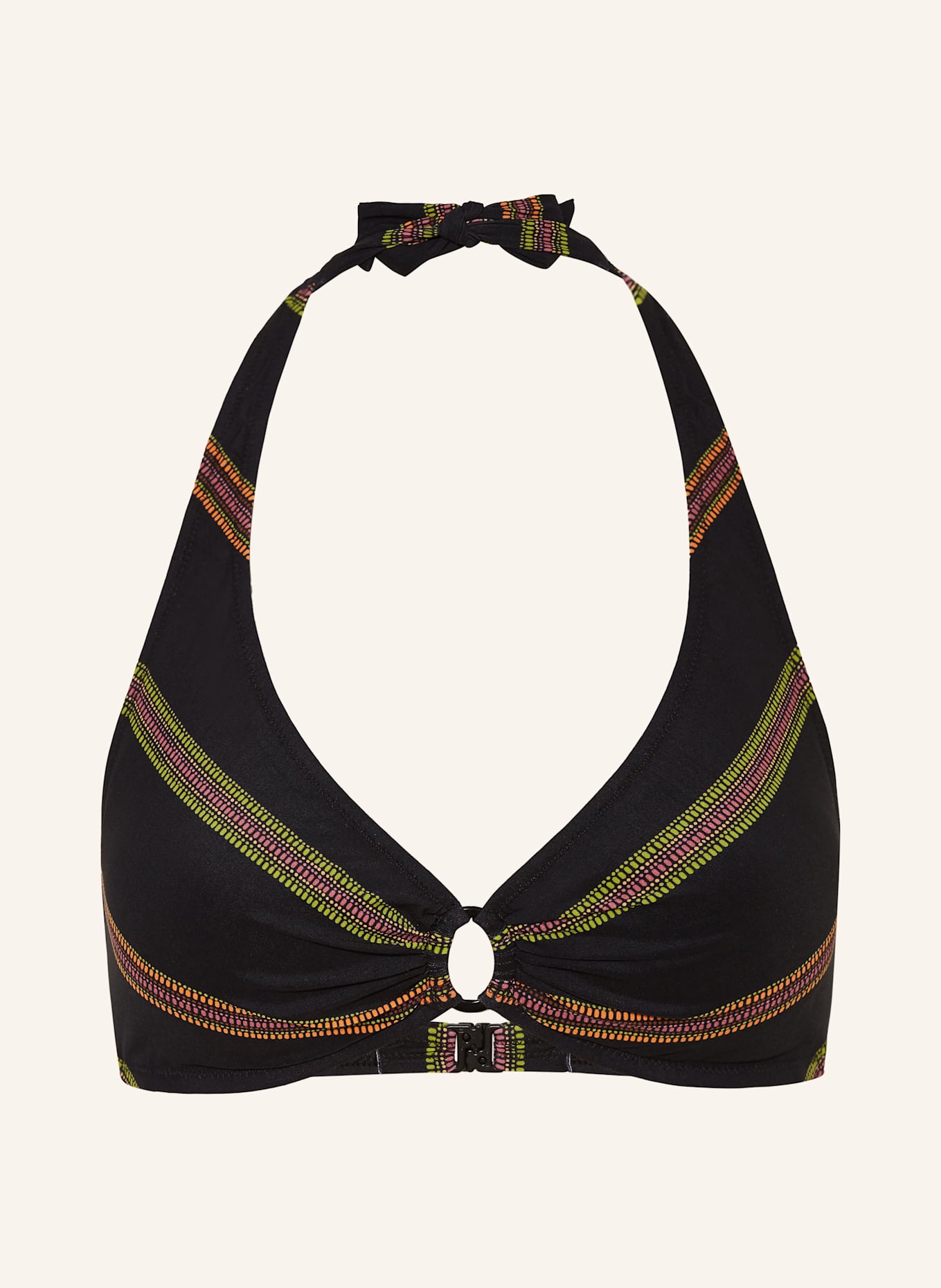 Lidea Neckholder-Bikini-Top NEW MEXICO: SCHWARZ/ ORANGE/ GRÜN