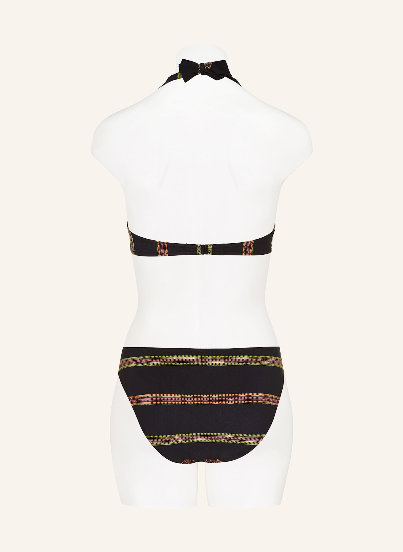 Lidea Neckholder-Bikini-Top NEW MEXICO: SCHWARZ/ ORANGE/ GRÜN