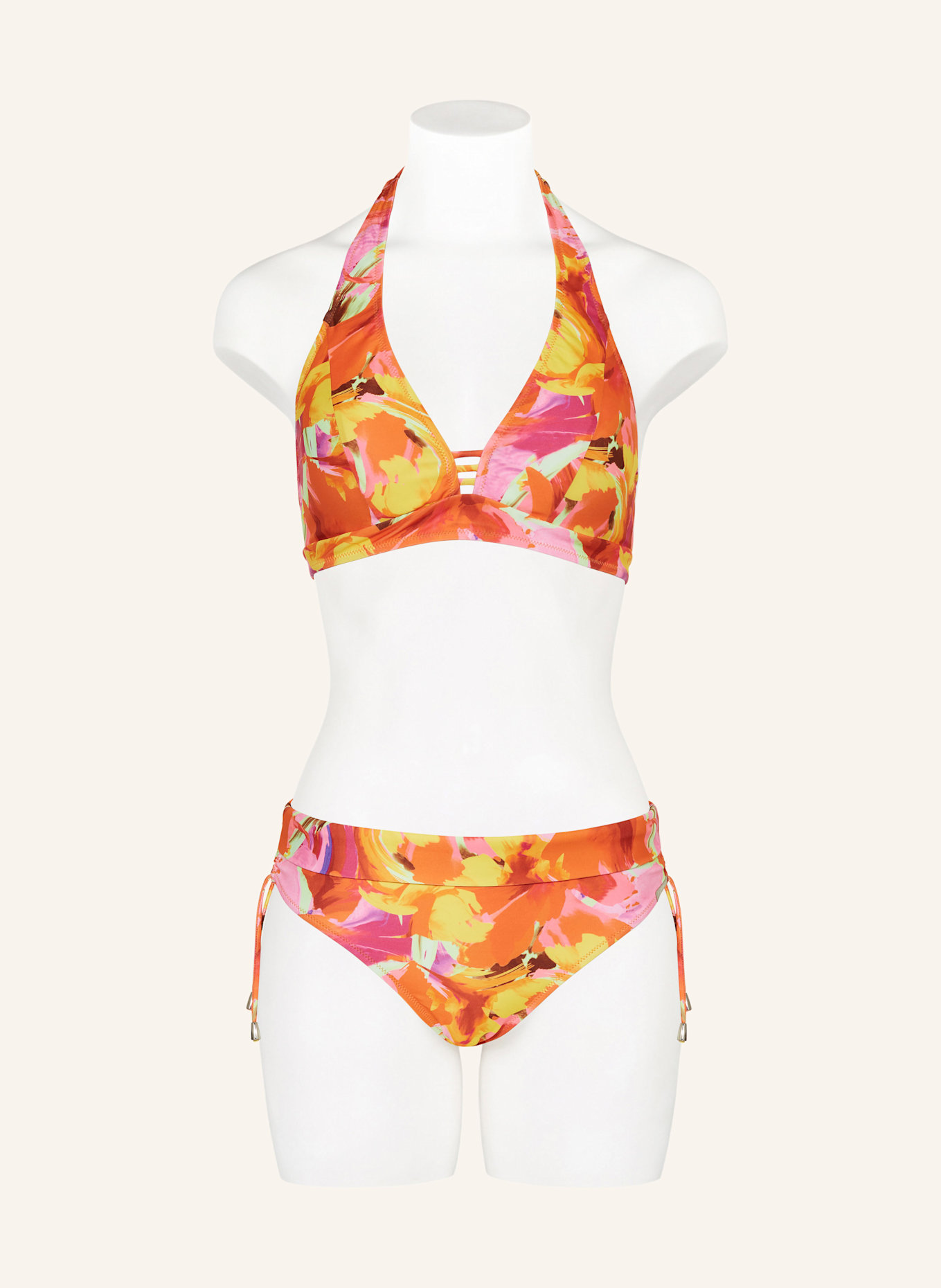 Lidea Neckholder-Bikini-Top NEON NOSTALGIA: ORANGE/ FUCHSIA/ GELB