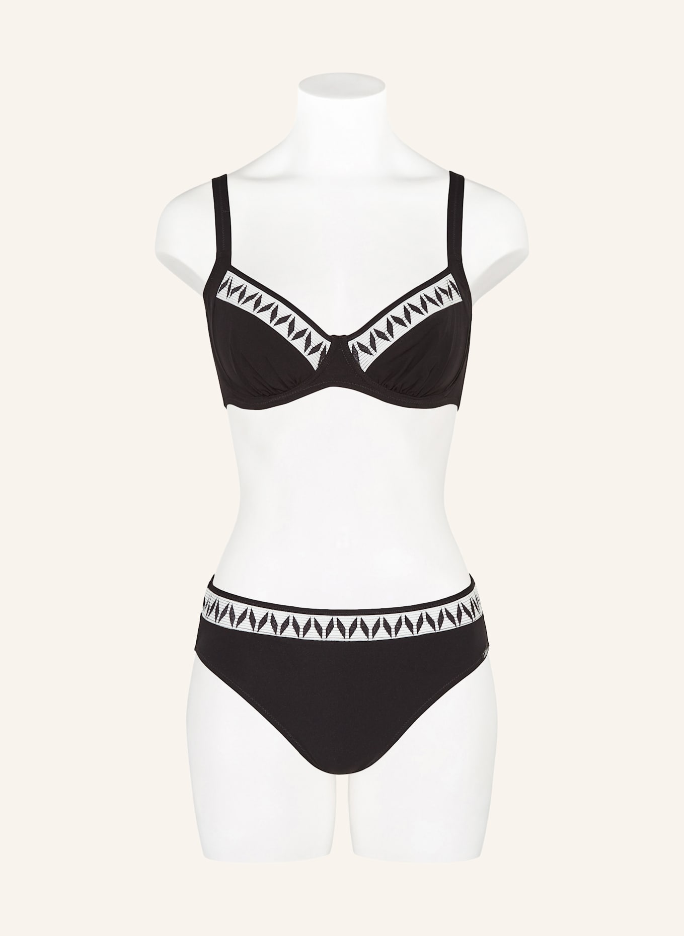 Lidea Bügel-Bikini-Top GRAPHIC RIDE: SCHWARZ / WEISS