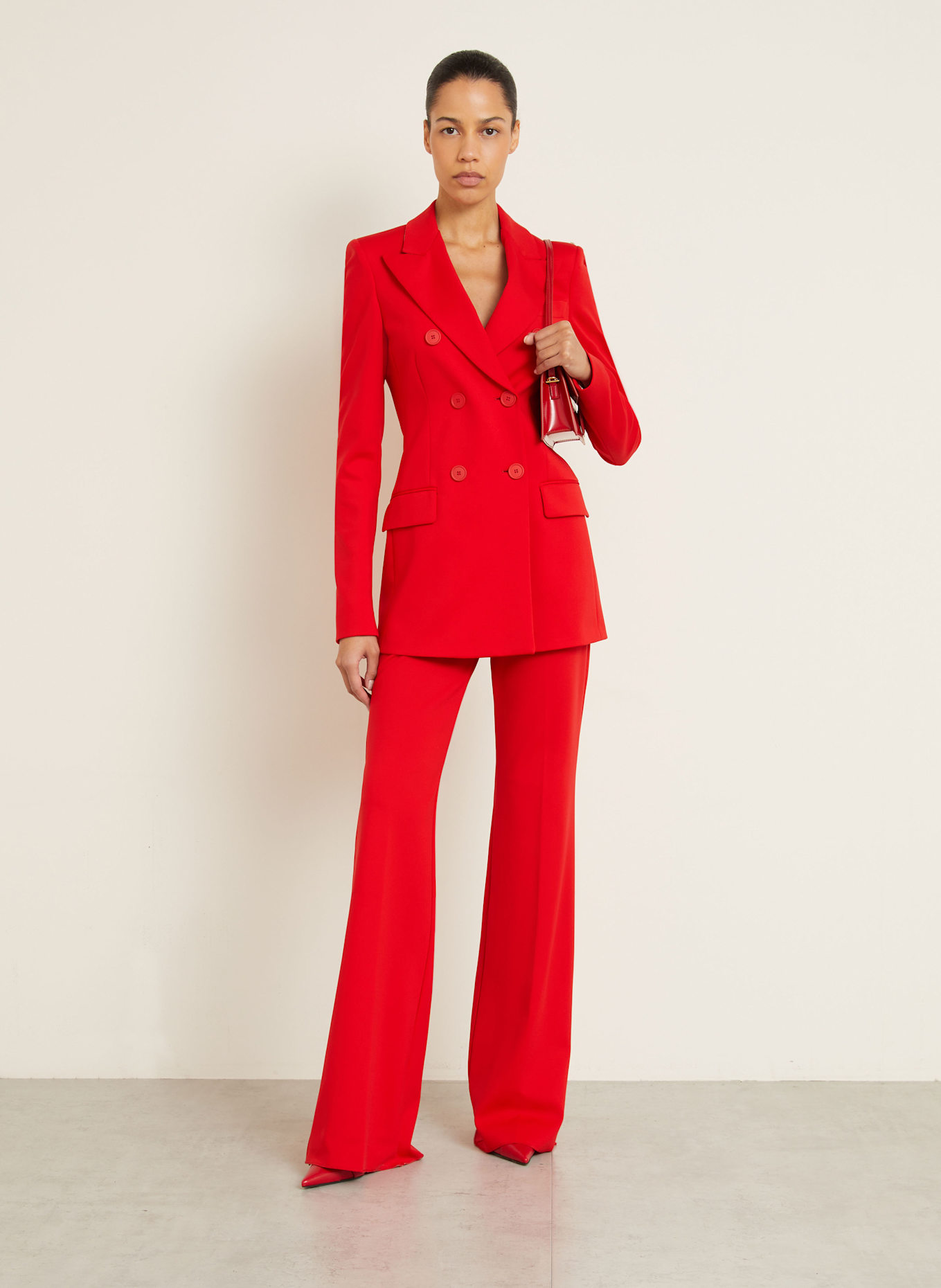パンツ SPORTMAX Pantalone Olea SPORTMAX OLEA jersey trousers in red