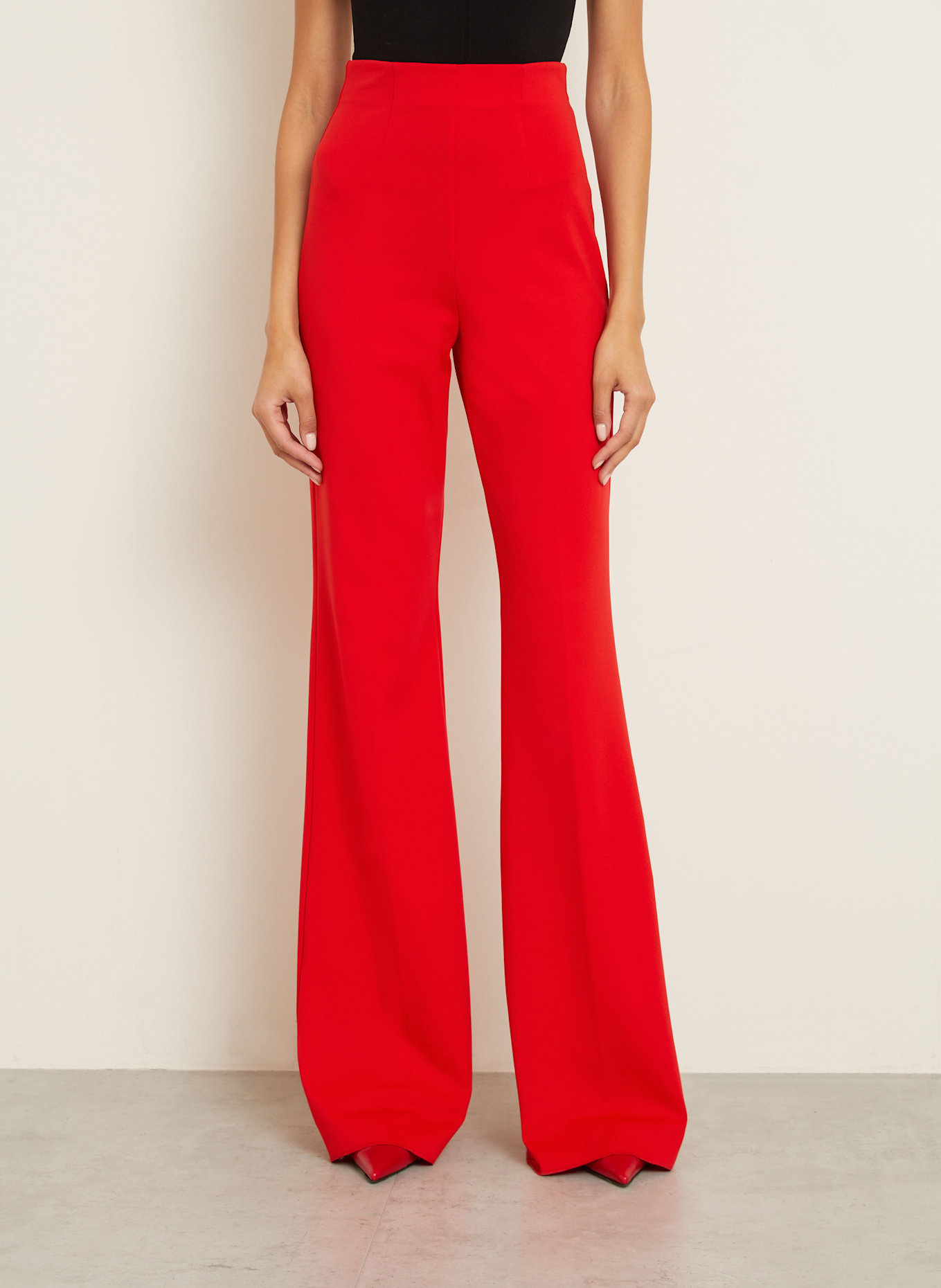 パンツ SPORTMAX Pantalone Olea SPORTMAX OLEA jersey trousers in red