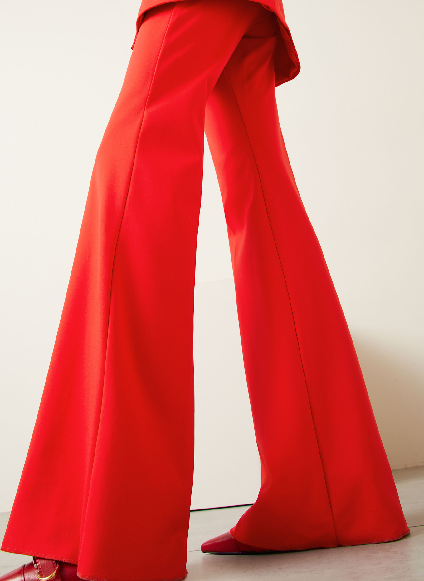 SPORTMAX OLEA jersey trousers in red