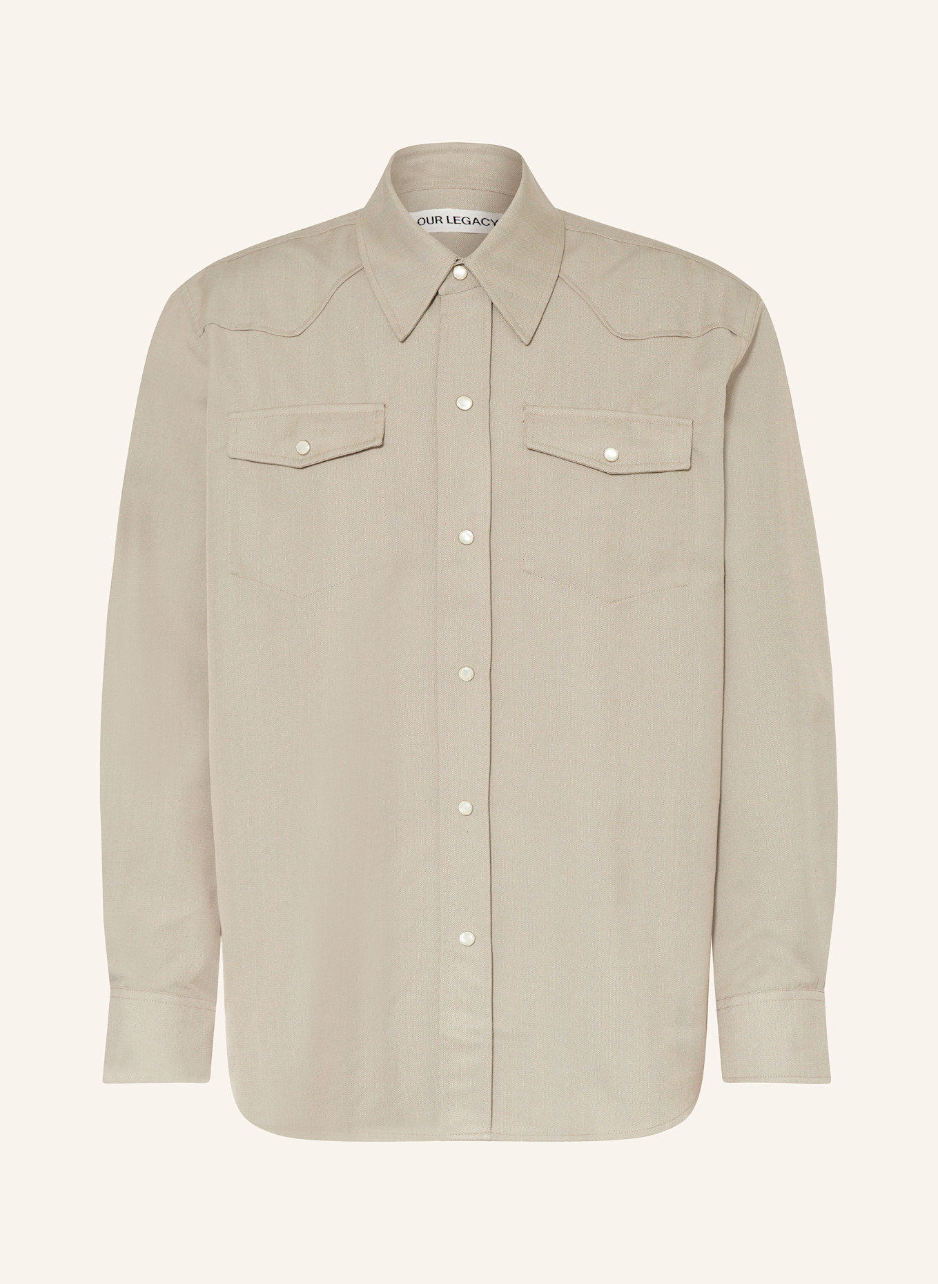 OUR LEGACY Overshirt: HELLBRAUN