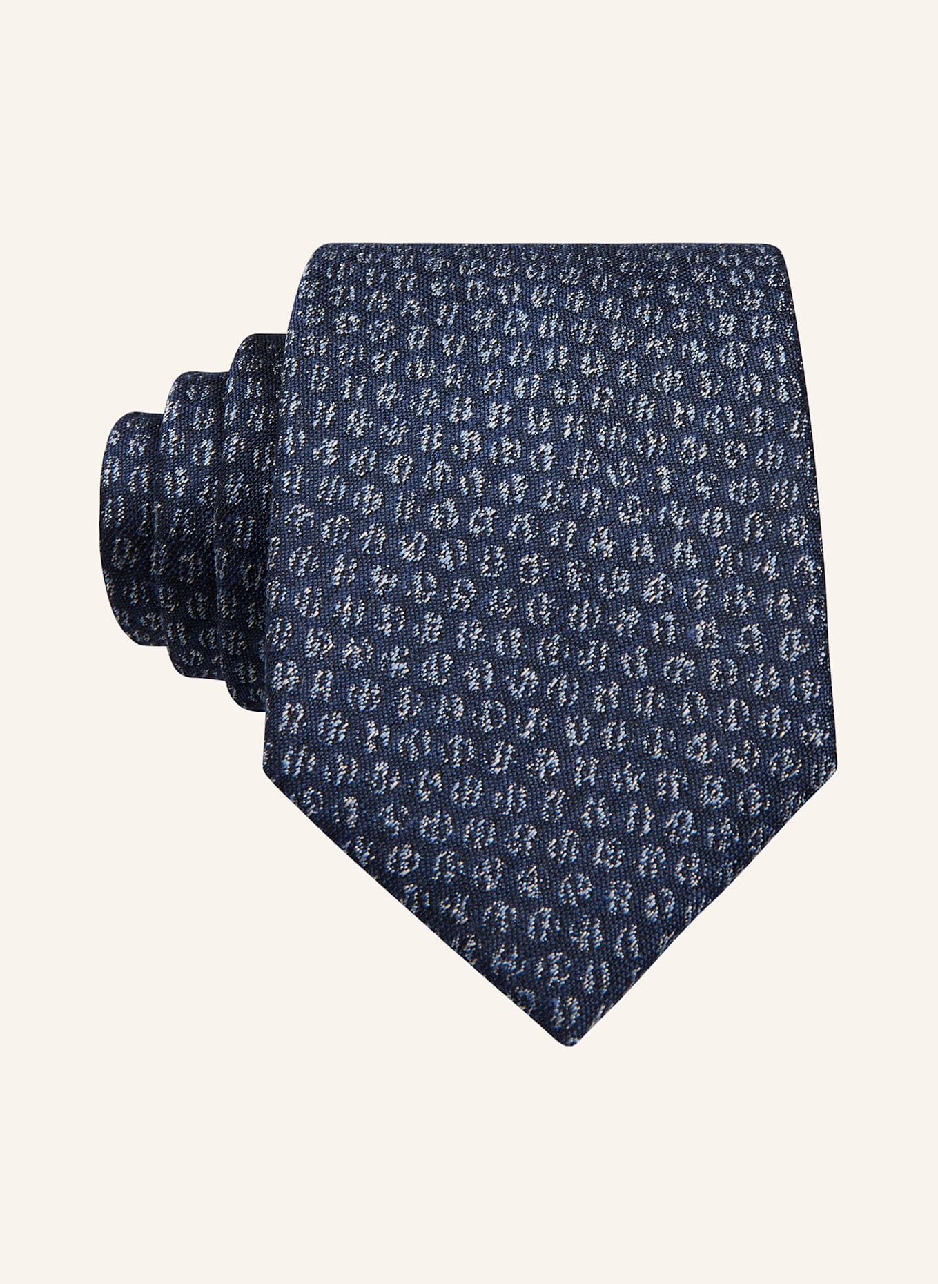 Prince BOWTIE Tie with silk: DARK BLUE / LIGHT GRAY / LIGHT BLUE