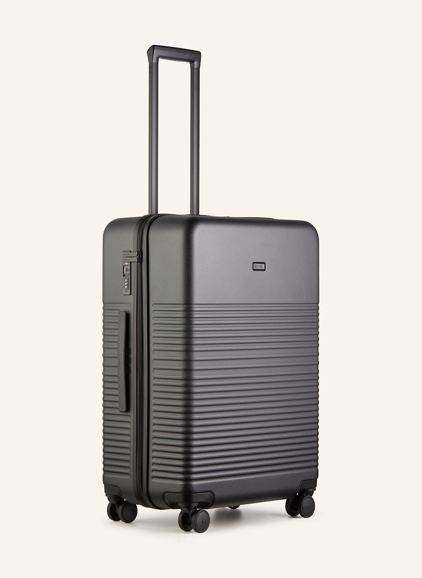 NORTVI Trolley MEDIUM CHECK-IN: SCHWARZ