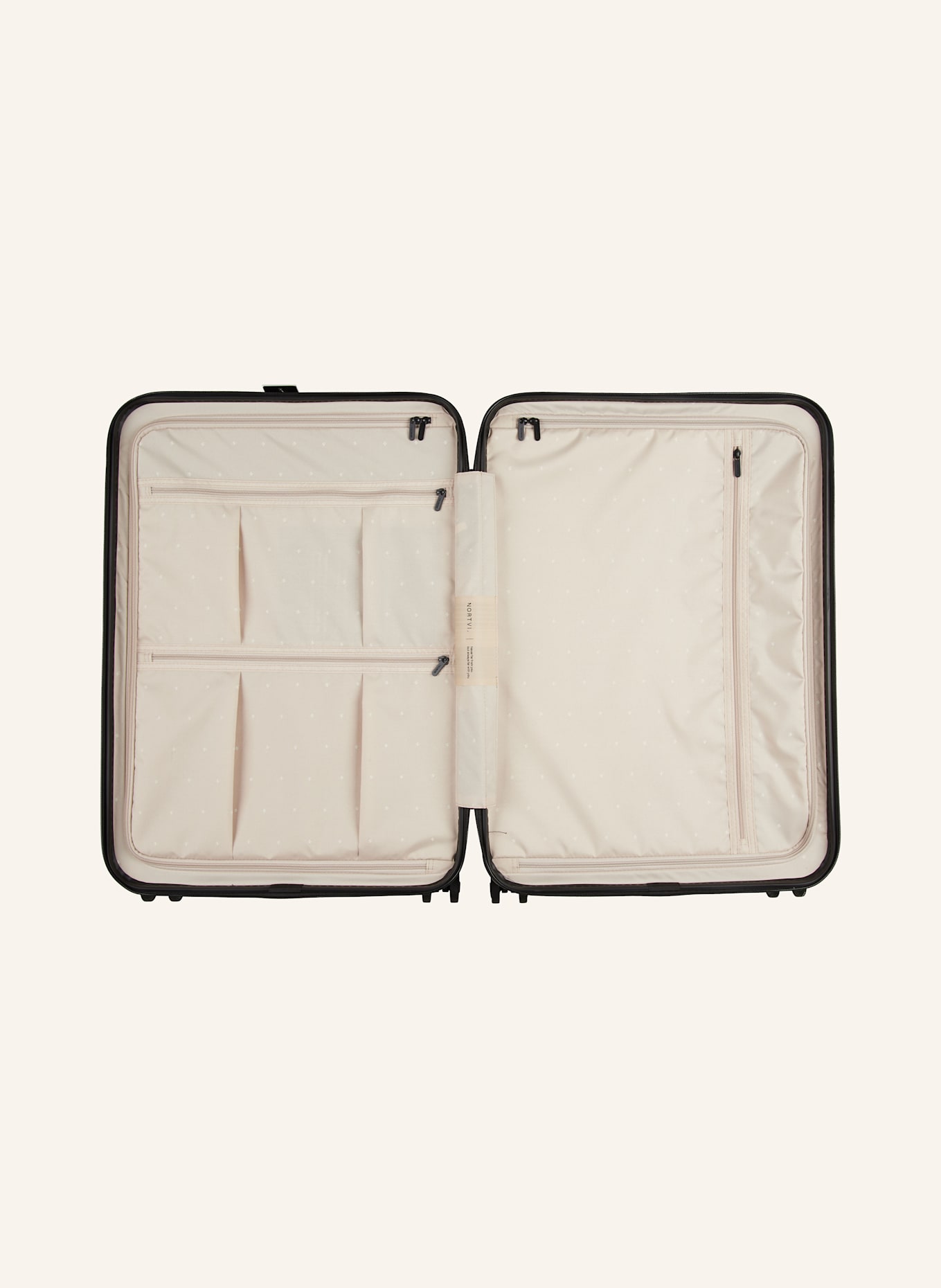 NORTVI Trolley MEDIUM CHECK-IN: SCHWARZ
