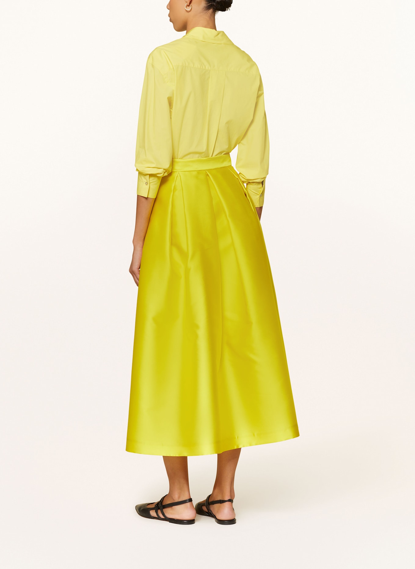 LUNATICA MILANO Pleated skirt, Color: YELLOW (Image 3)