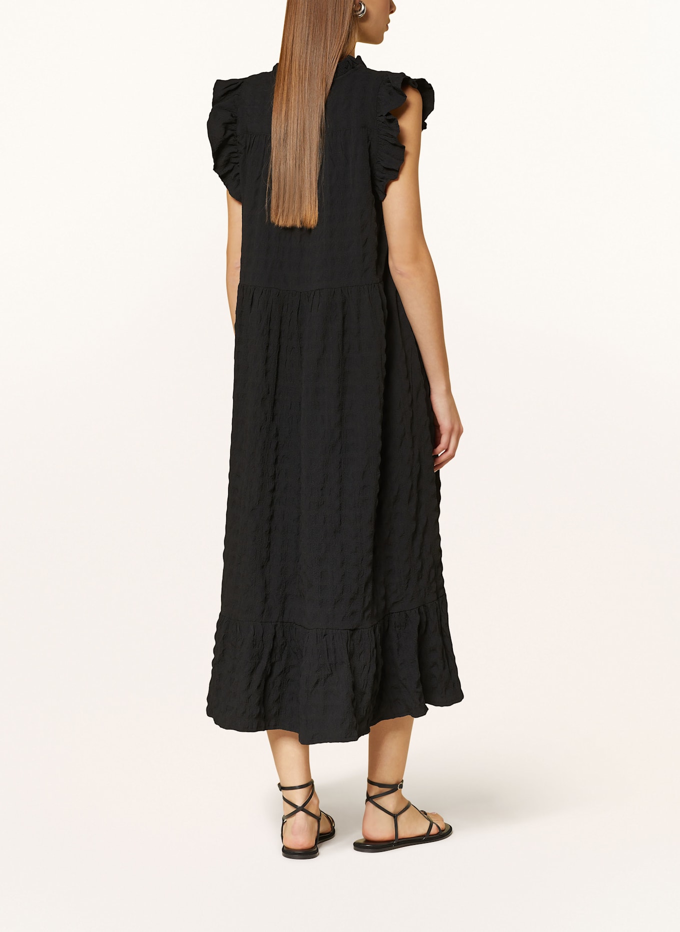 Part Two Kleid GIMALINAPW mit Rüschen: SCHWARZ