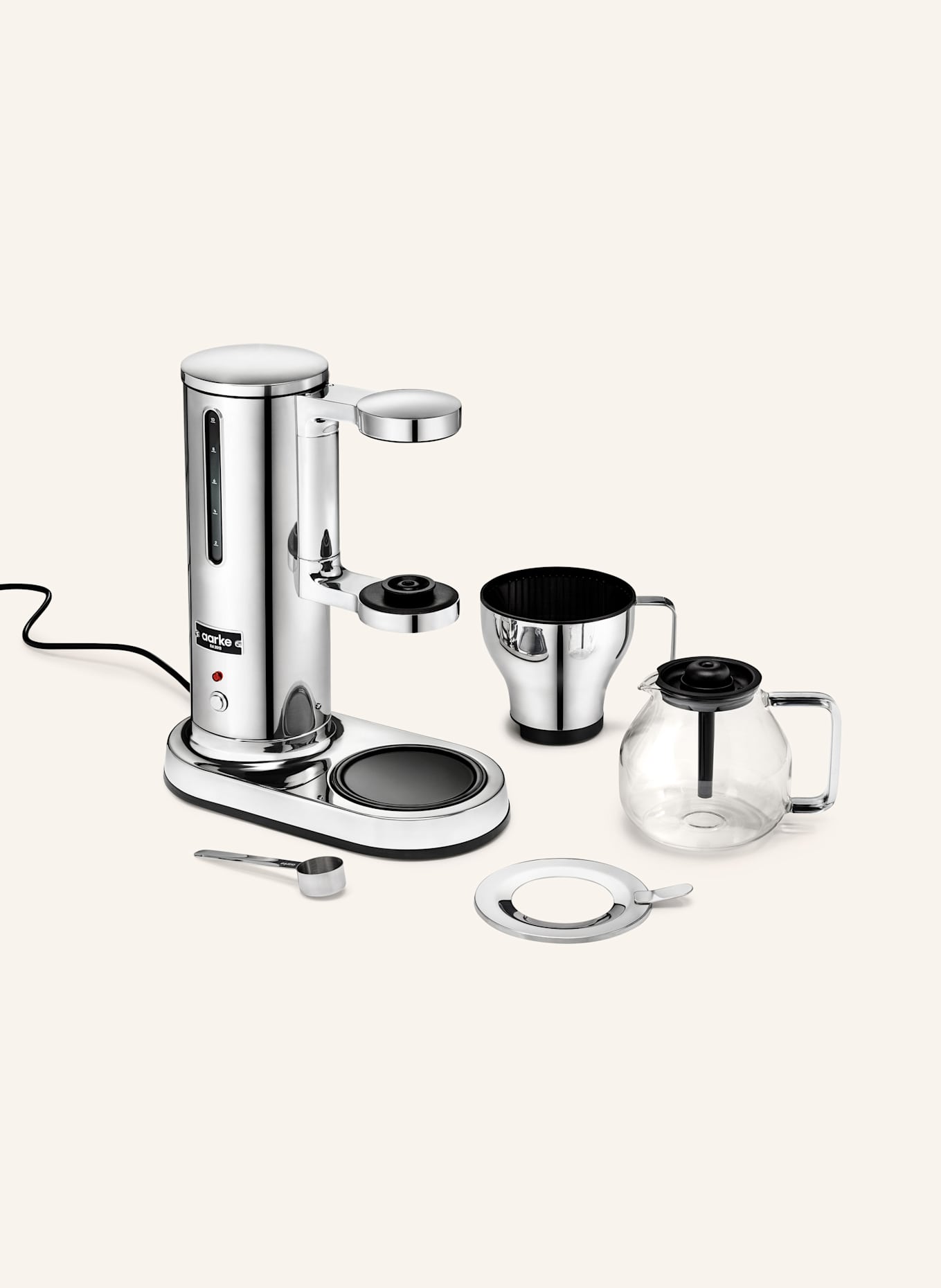 aarke cafetière à filtre: ARGENT / NOIR / BLANC