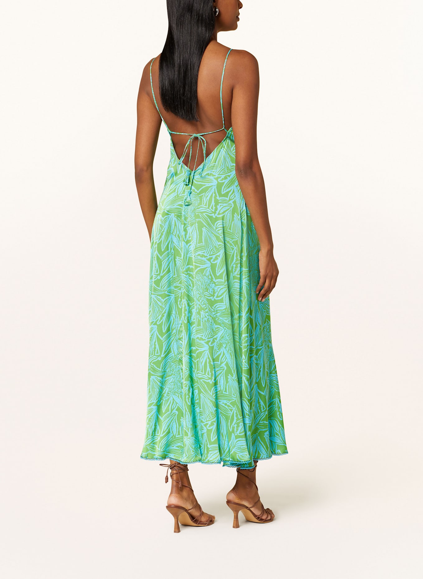 Poupette St Barth Strandkleid DENISE: TÜRKIS / GRÜN