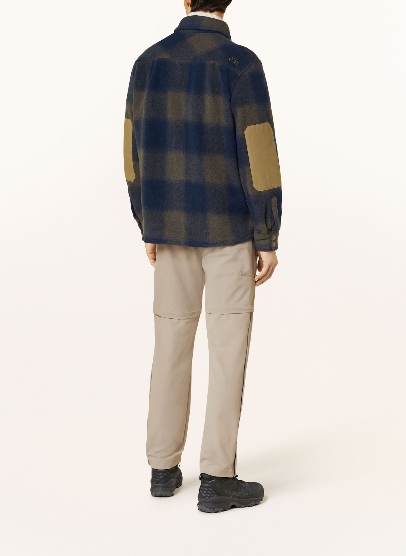 state of elevenate Overjacket GLISSE: DUNKELBLAU / KHAKI