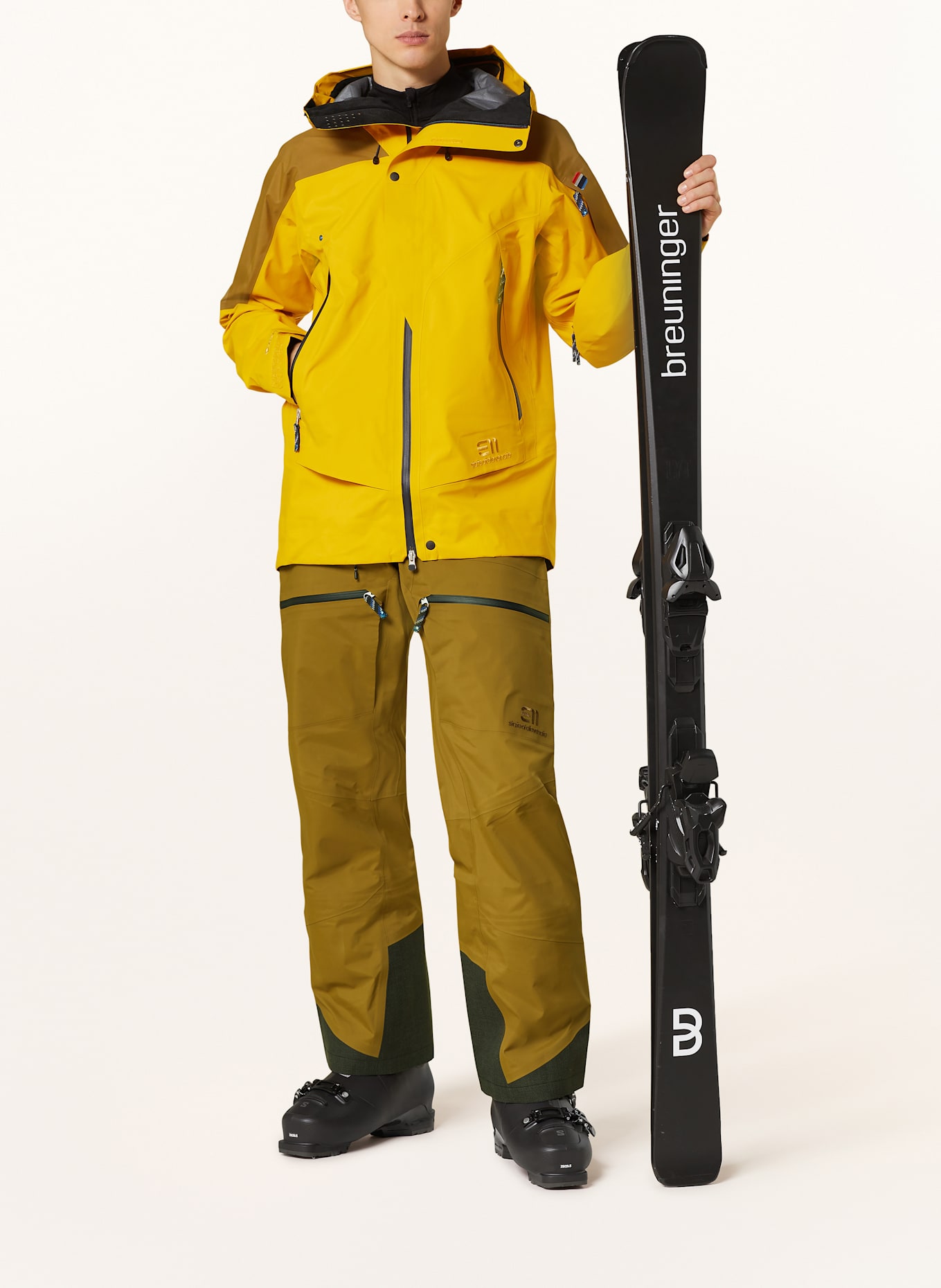 state of elevenate Hardshell-Skihose PURE: BRAUN