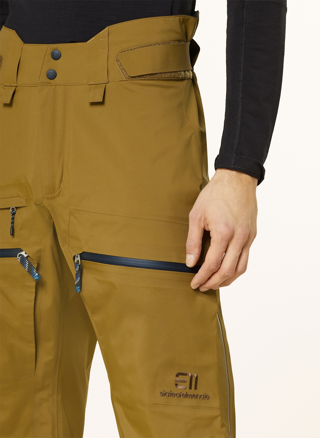 state of elevenate Hardshell-Skihose PURE: BRAUN