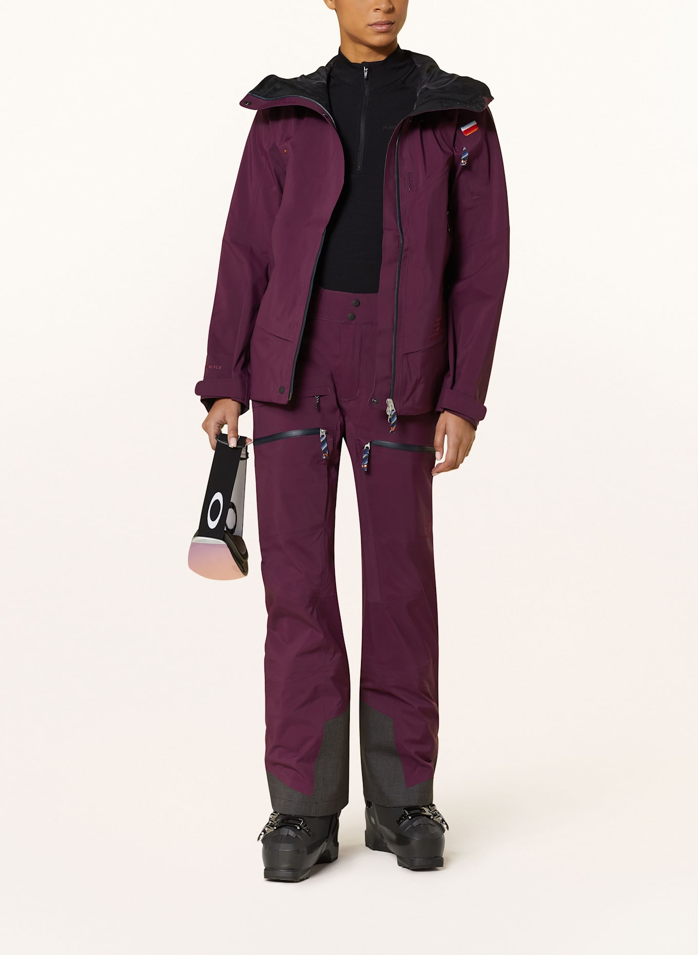 state of elevenate Kurtka narciarska z hardshellu PURE: FIOLETOWY