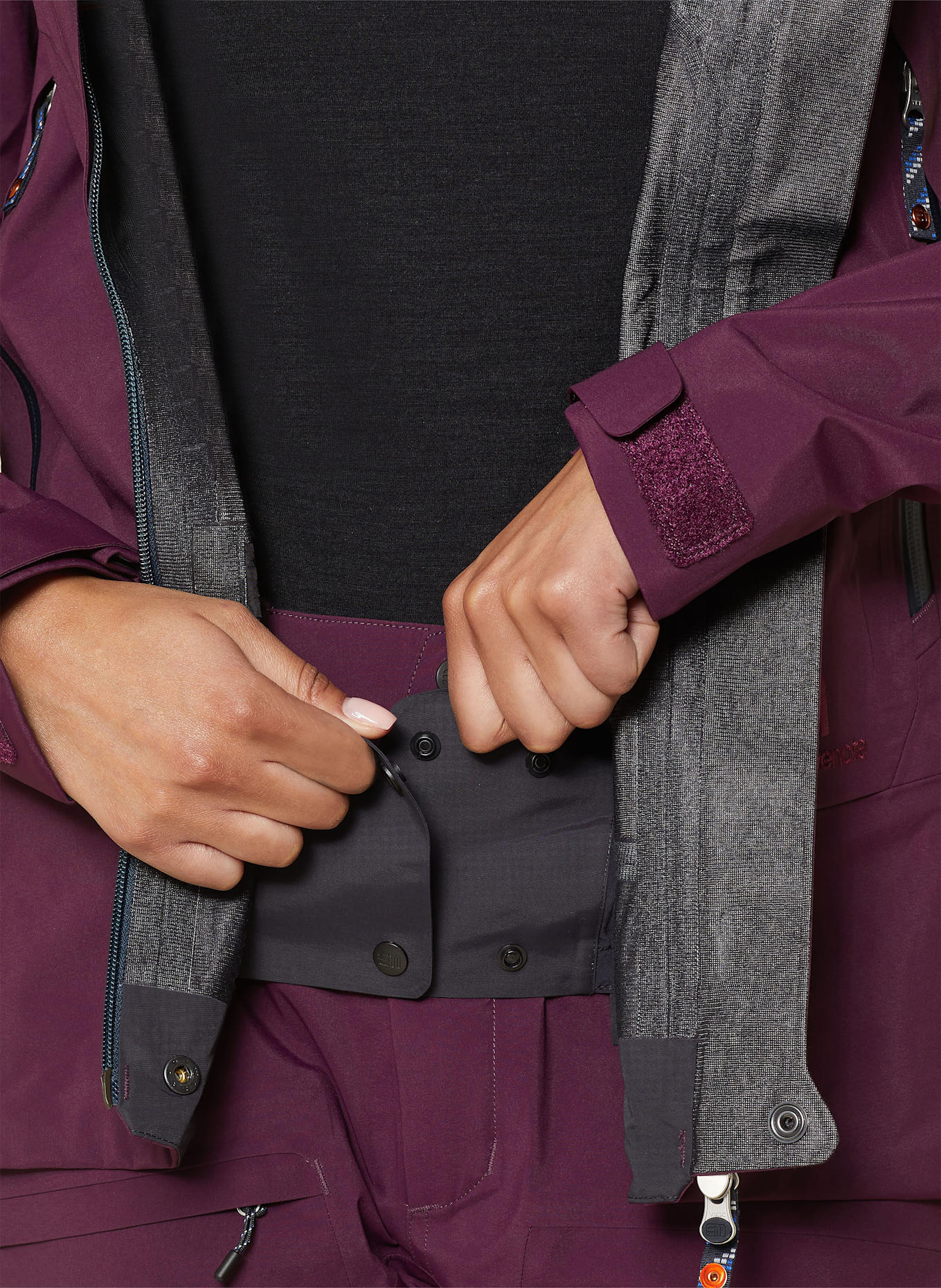 state of elevenate Kurtka narciarska z hardshellu PURE: FIOLETOWY