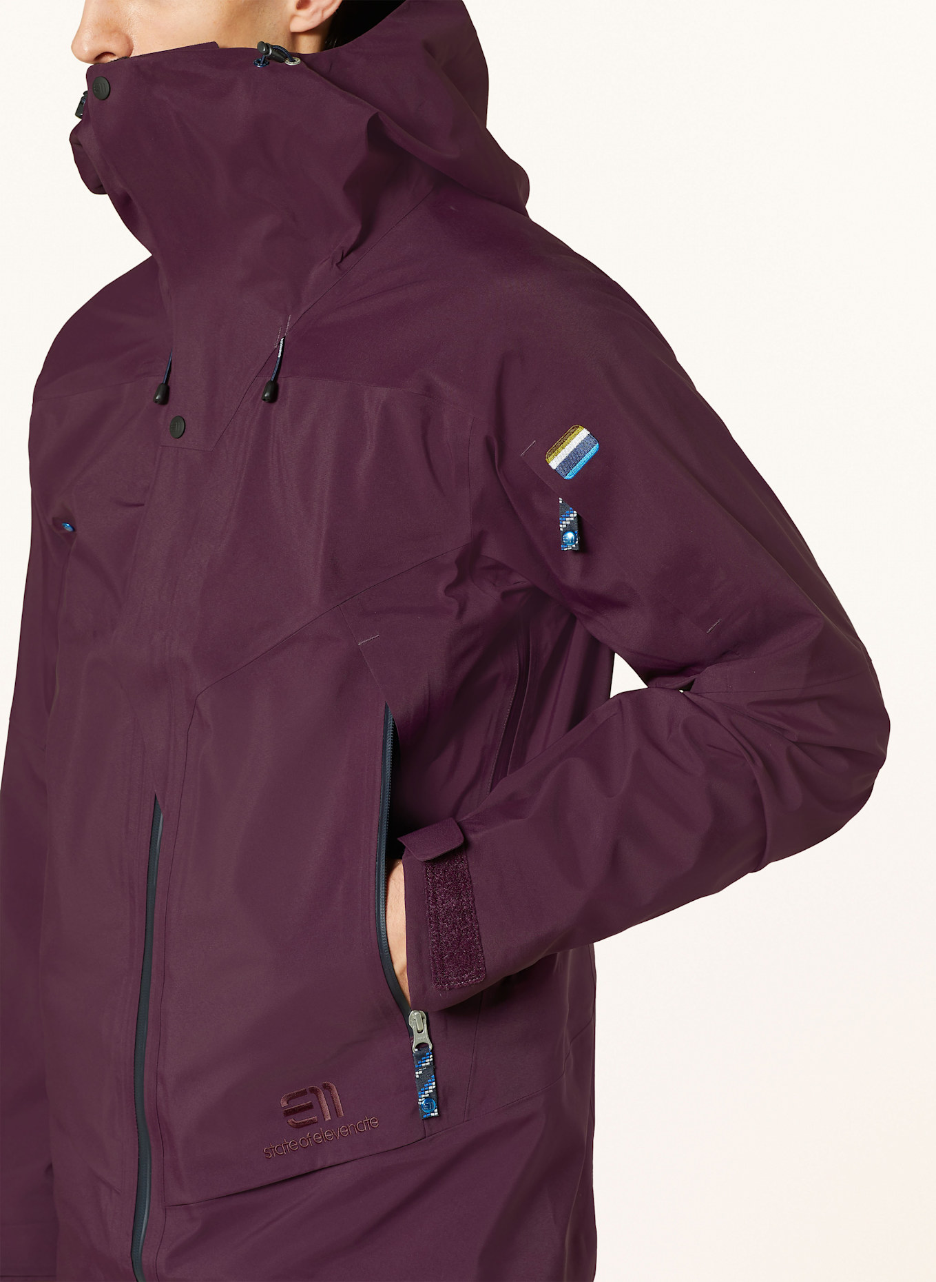 state of elevenate Kurtka narciarska z hardshellu PURE: FIOLETOWY