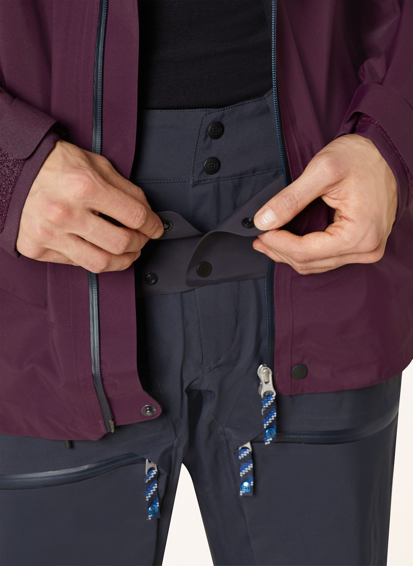 state of elevenate Kurtka narciarska z hardshellu PURE: FIOLETOWY