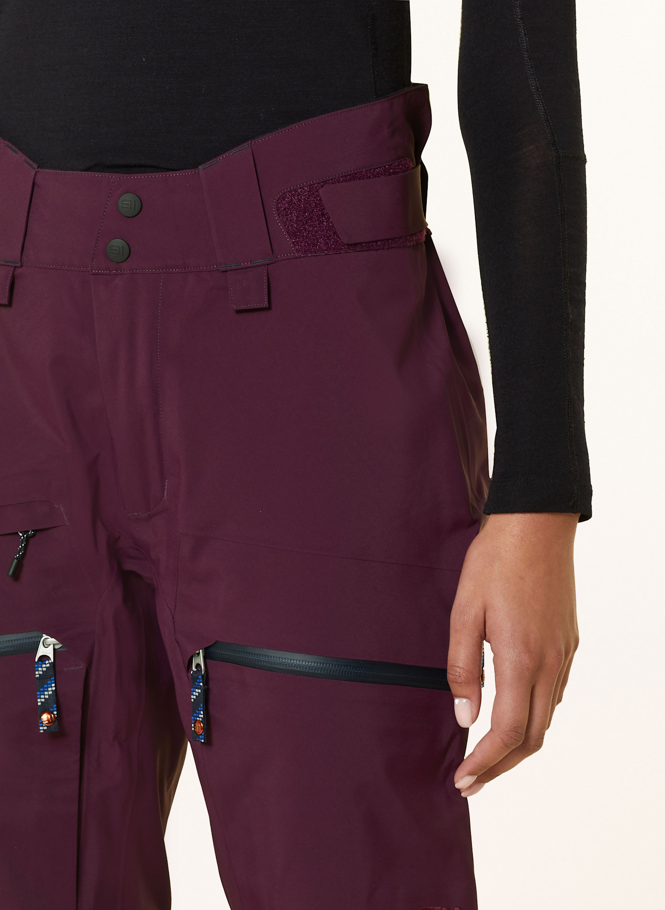 state of elevenate Spodnie narciarskie z hardshellu PURE: FIOLETOWY