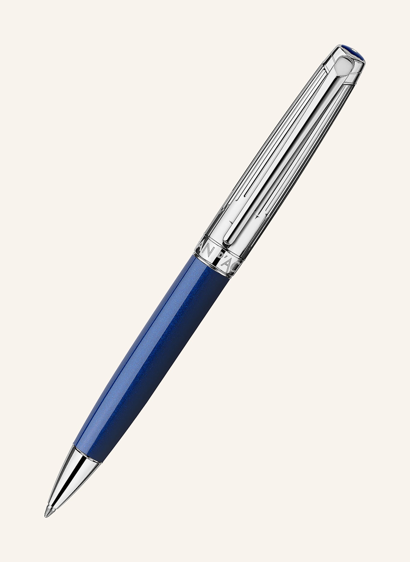 CARAN d'ACHE Kugelschreiber LÉMAN™ COSMIC BLUE: DUNKELBLAU / SILBER