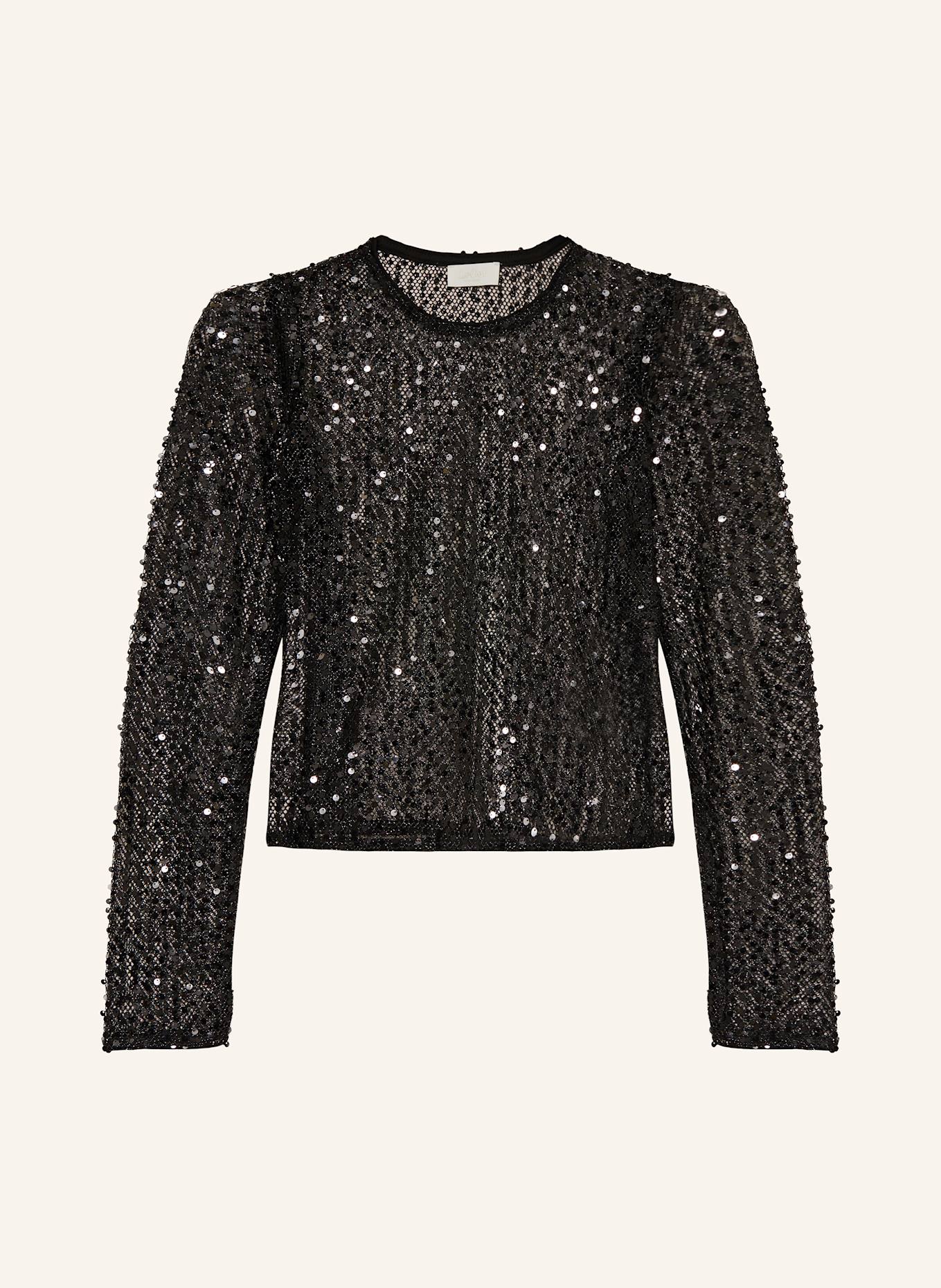 LeGer BY LENA GERCKE Halenka MAREEN ze síťoviny s flitry: ČERNÁ