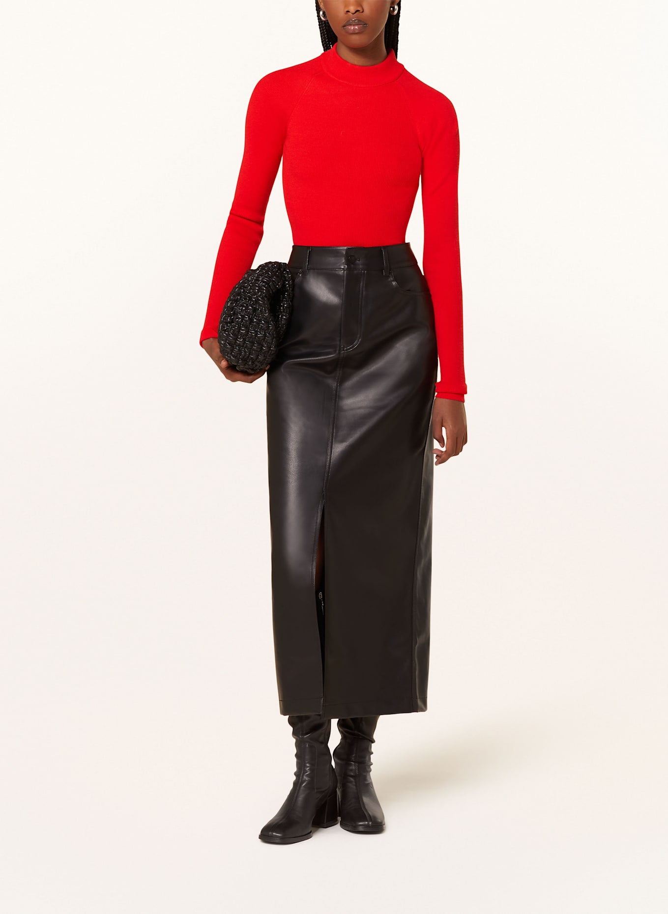 LeGer BY LENA GERCKE Cropped-Pullover AGATHE: ROT