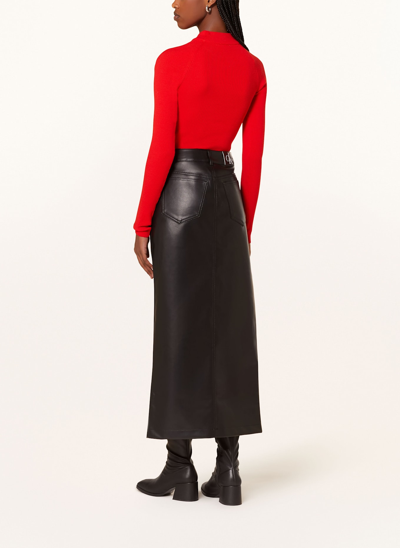 LeGer BY LENA GERCKE Cropped-Pullover AGATHE: ROT