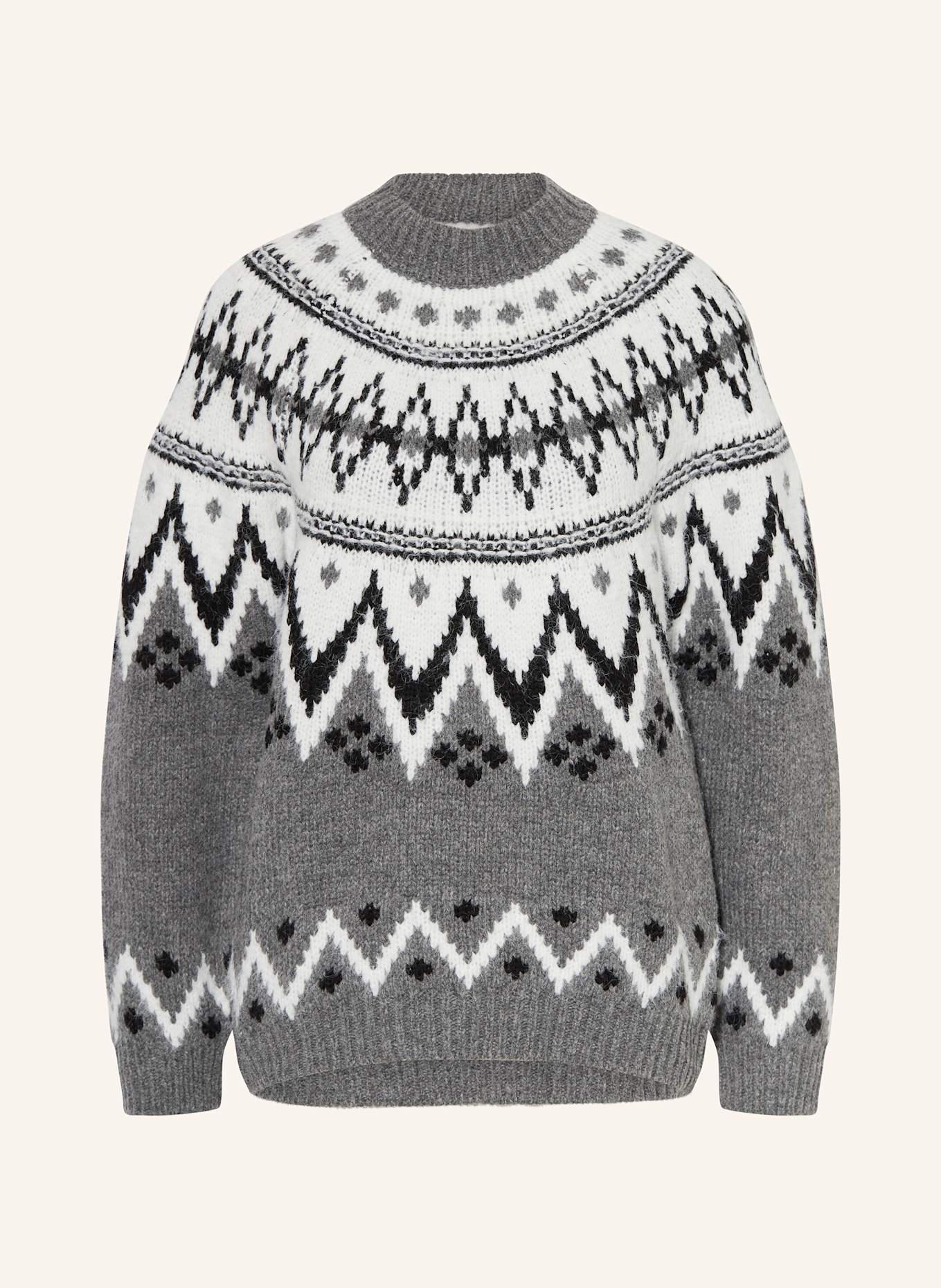 LeGer BY LENA GERCKE Sweter FLAVIA: SZARY / BIAŁY / CZARNY