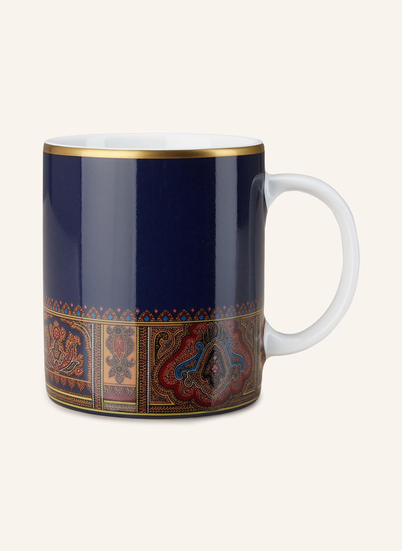 ETRO Home Kubki z uchem: GRANATOWY / CIEMNOCZERWONY / POMARAŃCZOWY