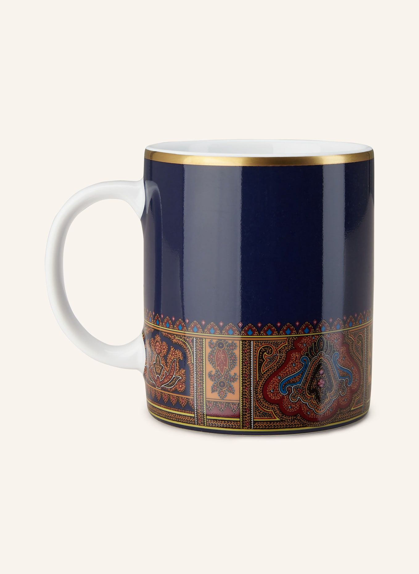 ETRO Home Kubki z uchem: GRANATOWY / CIEMNOCZERWONY / POMARAŃCZOWY