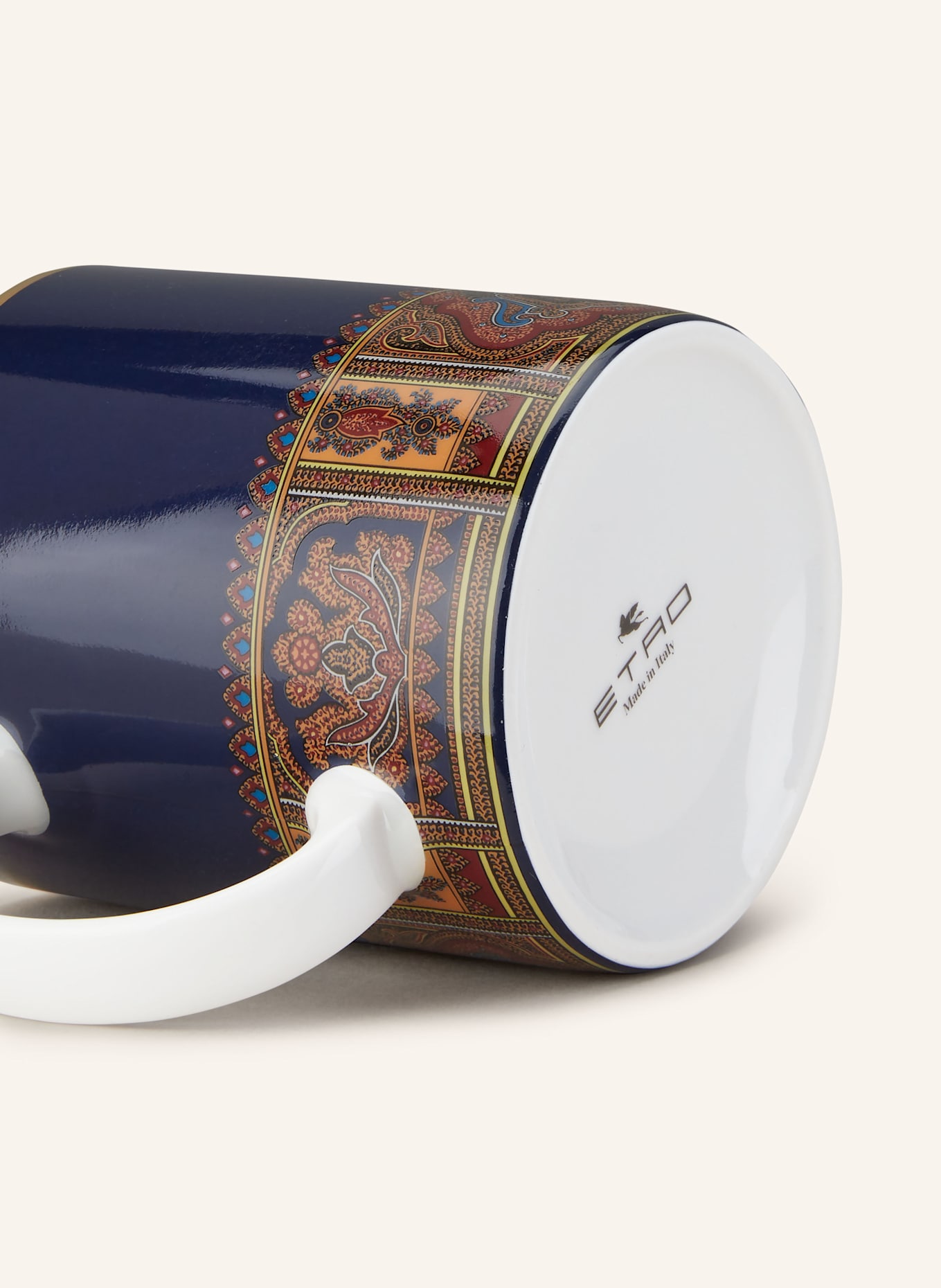 ETRO Home Kubki z uchem: GRANATOWY / CIEMNOCZERWONY / POMARAŃCZOWY