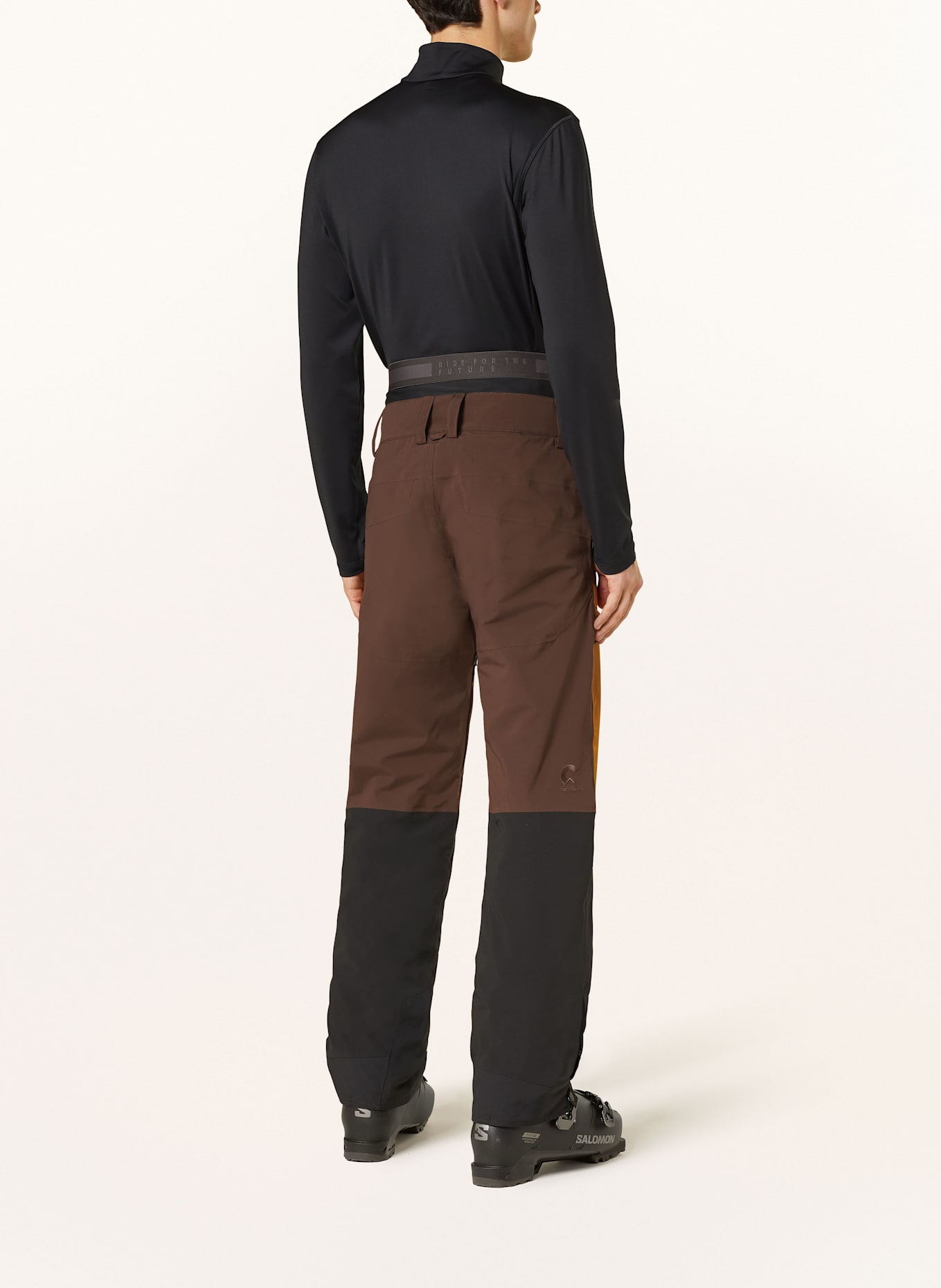 PICTURE Skihose NAIKOON: BRAUN/ ORANGE