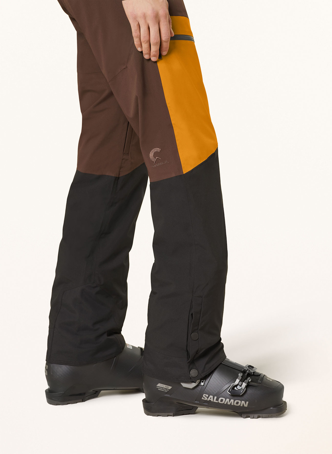 PICTURE Skihose NAIKOON: BRAUN/ ORANGE