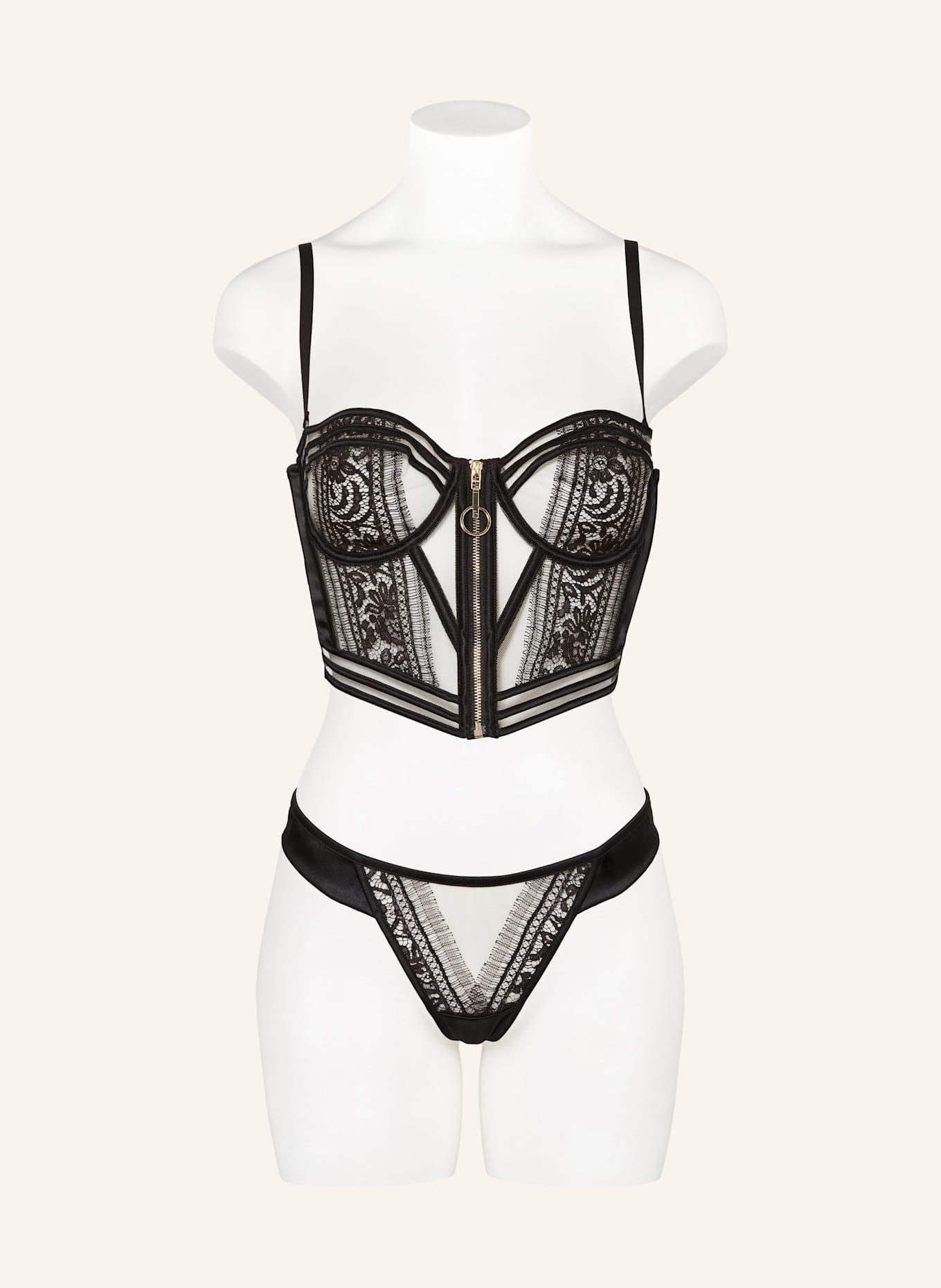 LIVY Corsage BATIGNOLLES: SCHWARZ