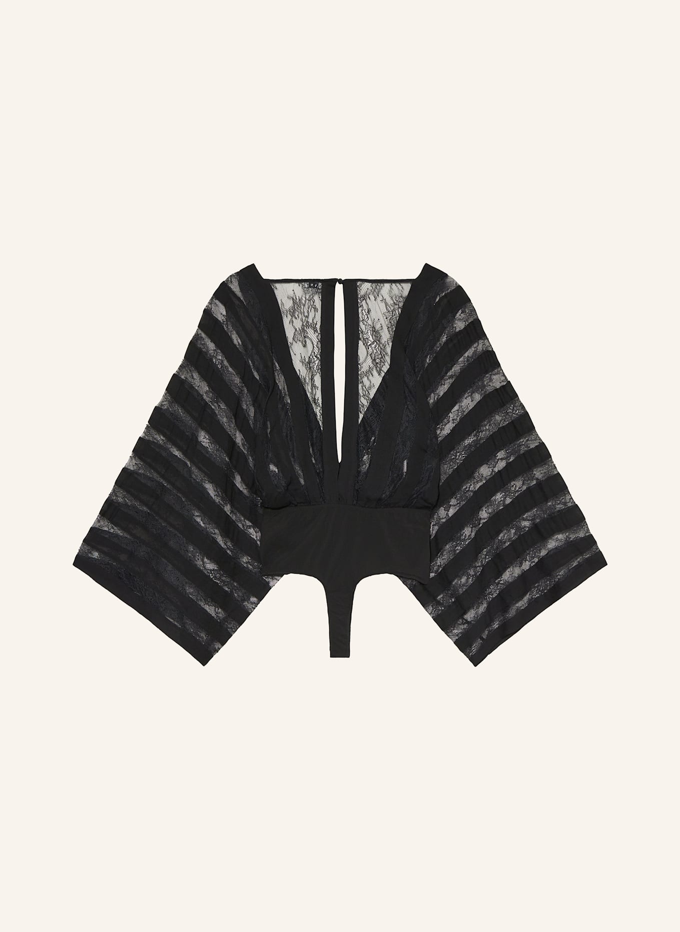 LIVY String-Body HARRISON mit 3/4-Arm: SCHWARZ