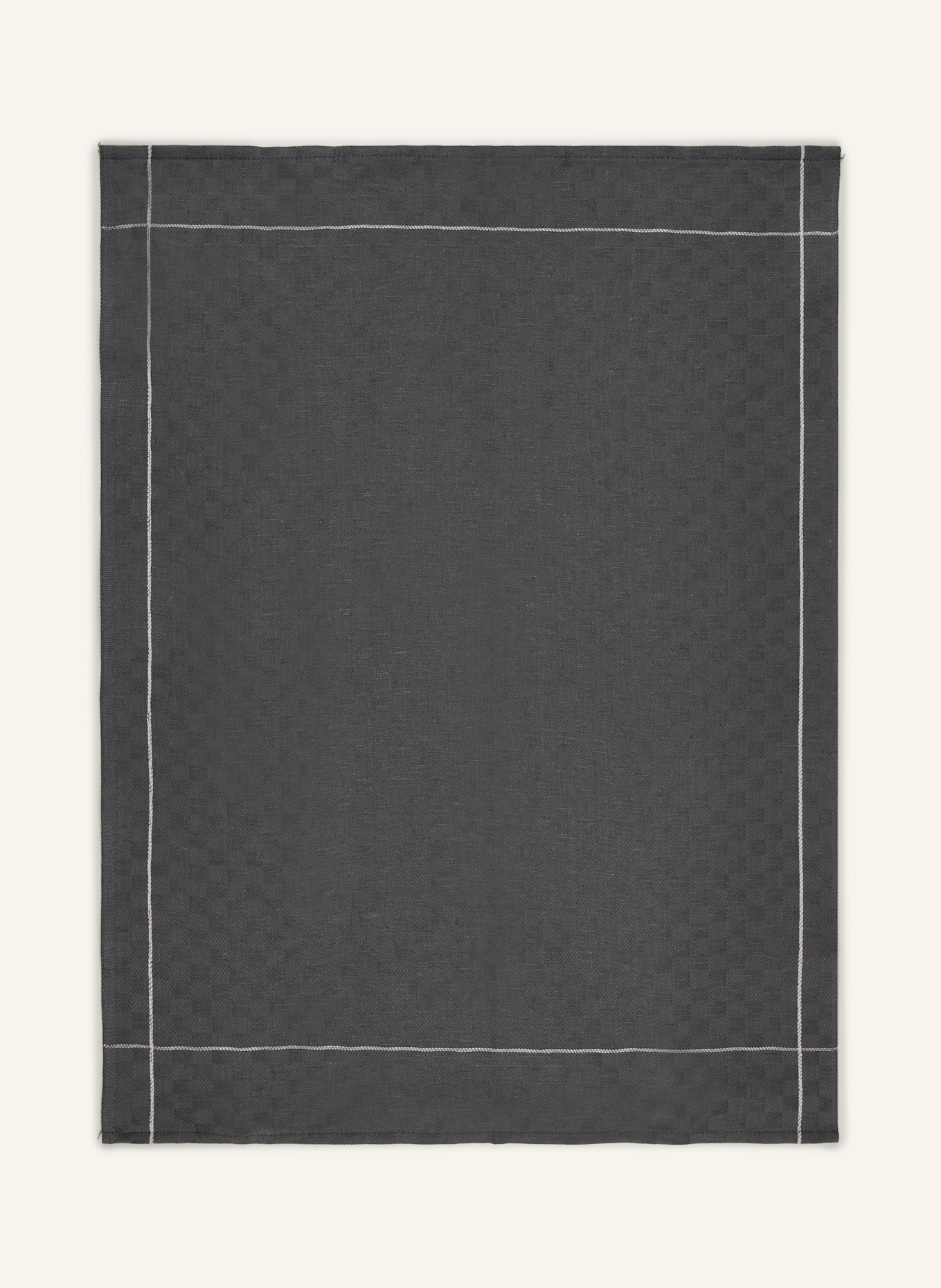 ROSS 2er-Set Geschirrtücher mit Leinen: 86 ANTHRAZIT