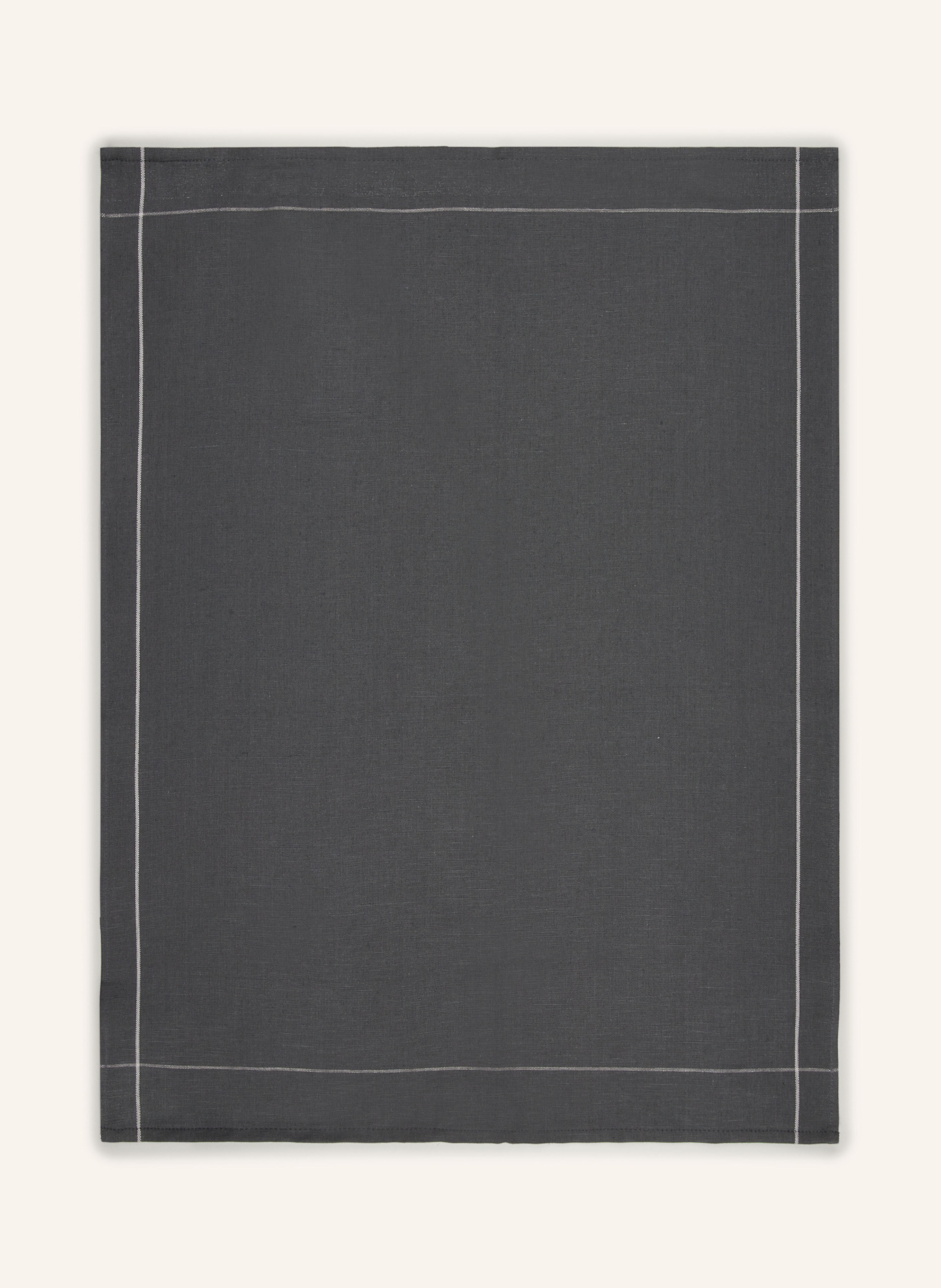 ROSS 2er-Set Geschirrtücher mit Leinen: 86 ANTHRAZIT