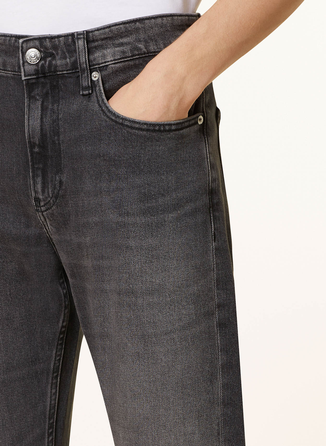 Calvin Klein Jeans Džíny Slim Tapered Fit: 1BY DENIM BLACK