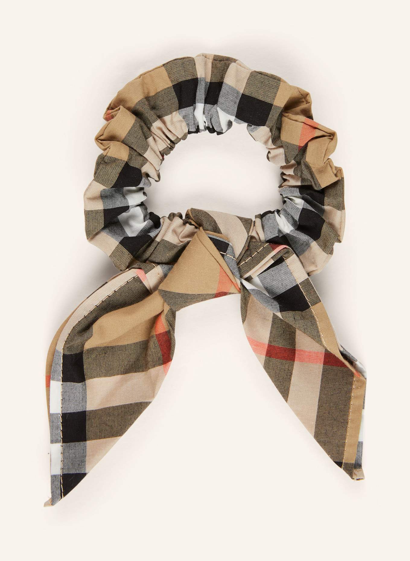 BURBERRY Haargummi: BEIGE / SCHWARZ / ROT