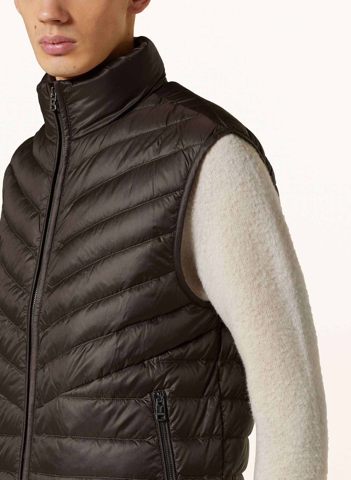 BOGNER Kamizelka puchowa XAMIR-D: CIEMNOBRĄZOWY