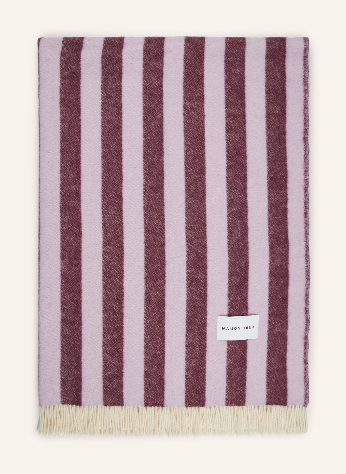 MAISON DEUX Throw CANDY WRAP: LIGHT PURPLE / FUCHSIA