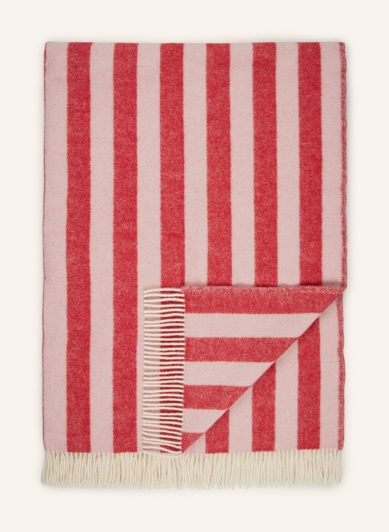 MAISON DEUX Throw CANDY WRAP: PINK / RED