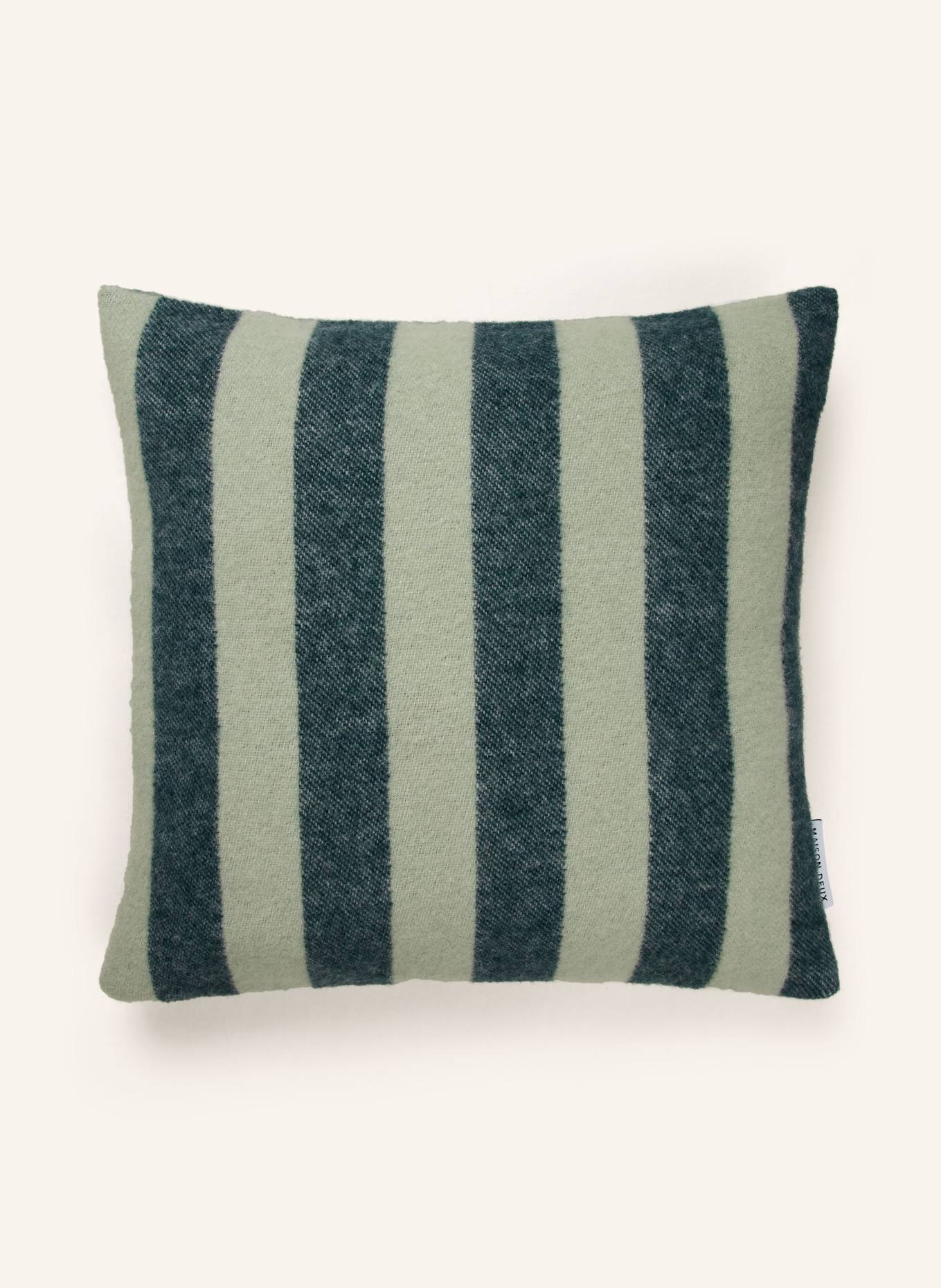 MAISON DEUX Dekokissenhülle CANDY WRAP: HELLGRÜN / DUNKELGRÜN