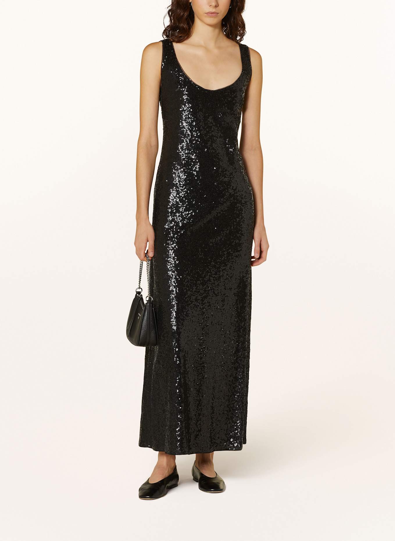 skull-embroidery short-sleeved Nike polo shirt Cocktail dress with sequins, Color: BLACK (Image 2)