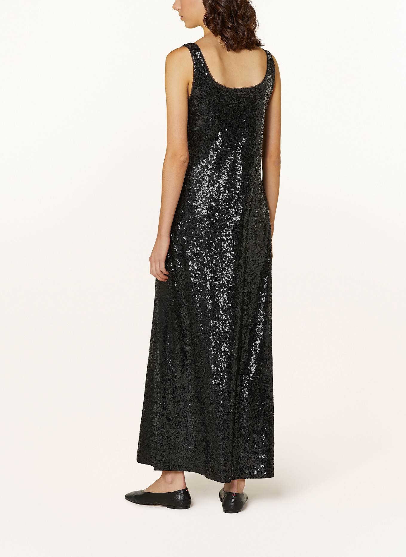 skull-embroidery short-sleeved Nike polo shirt Cocktail dress with sequins, Color: BLACK (Image 3)