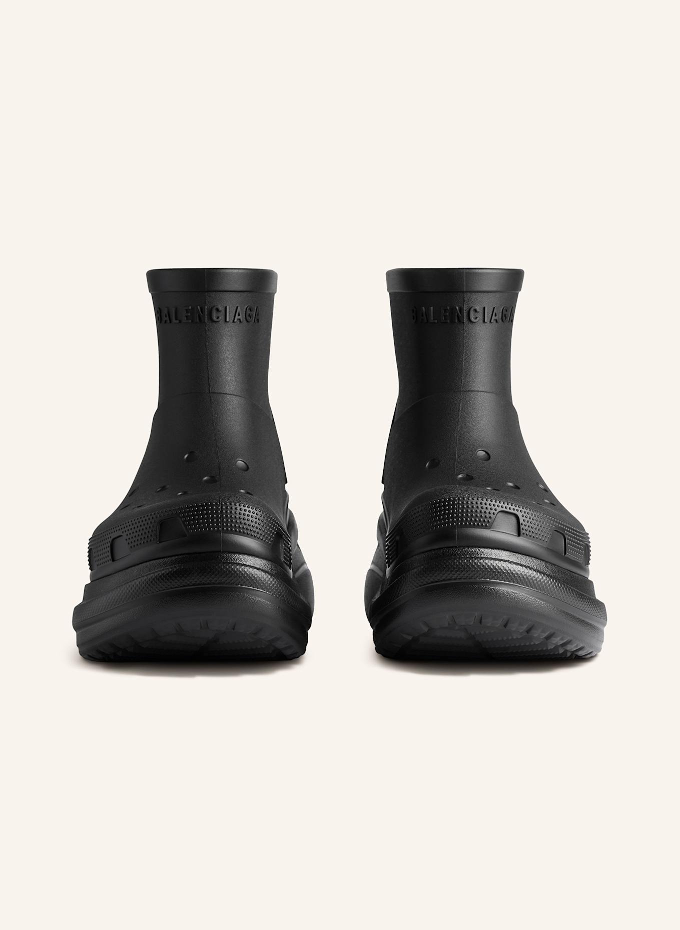 BALENCIAGA Plateau-Boots: SCHWARZ