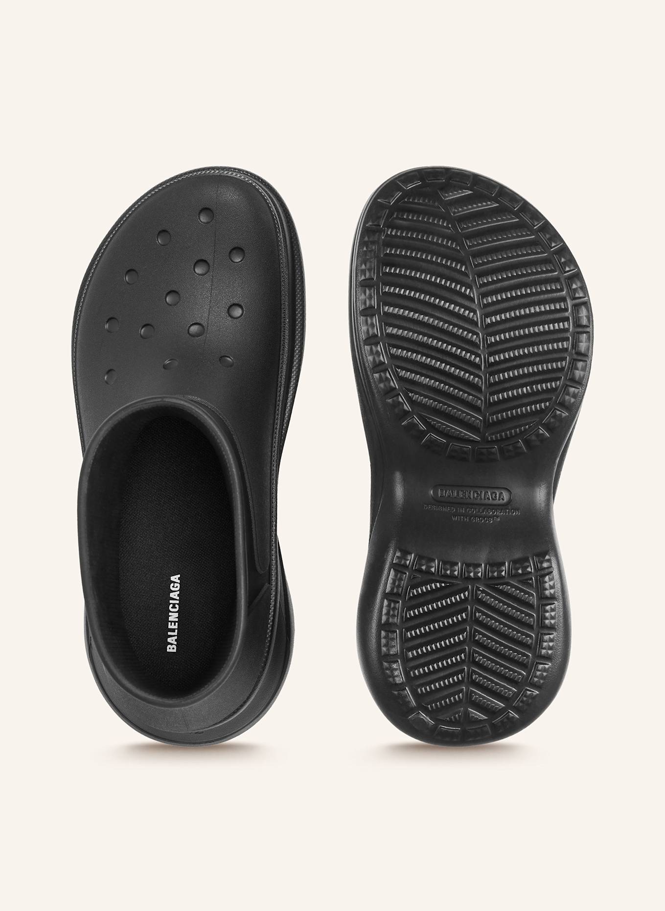 Black balenciaga crocs new arrivals