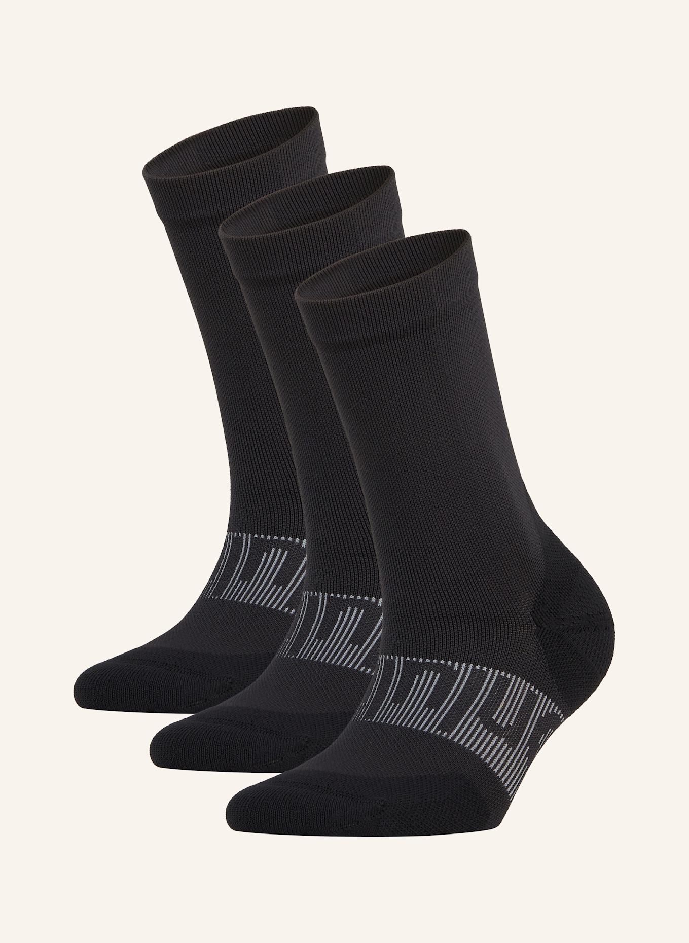 lululemon 3er-pack Sportsocken POWER STRIDE CREW: 0001 BLACK