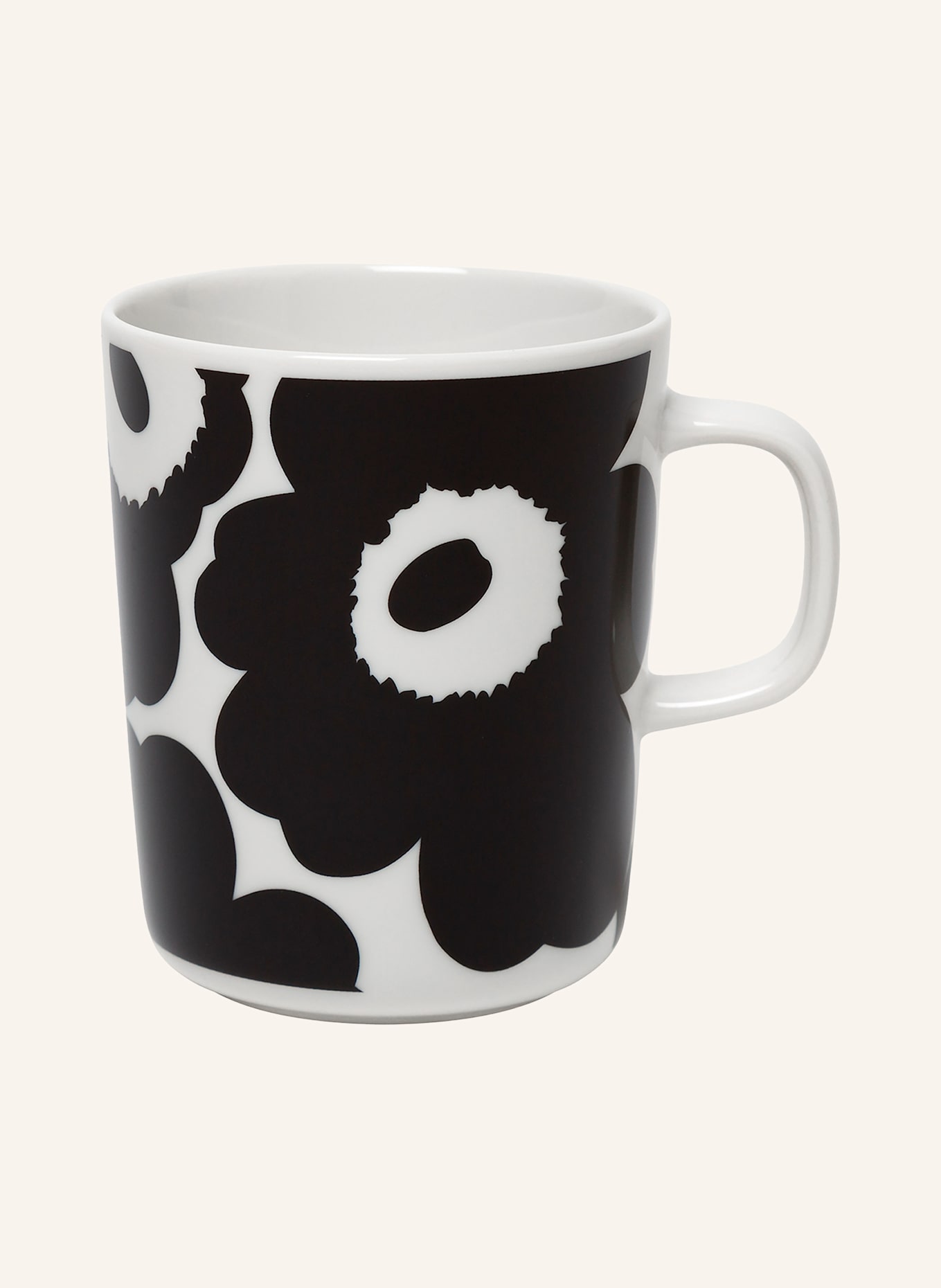 marimekko 6er-Set Henkelbecher OIVA/UNIKKO: SCHWARZ