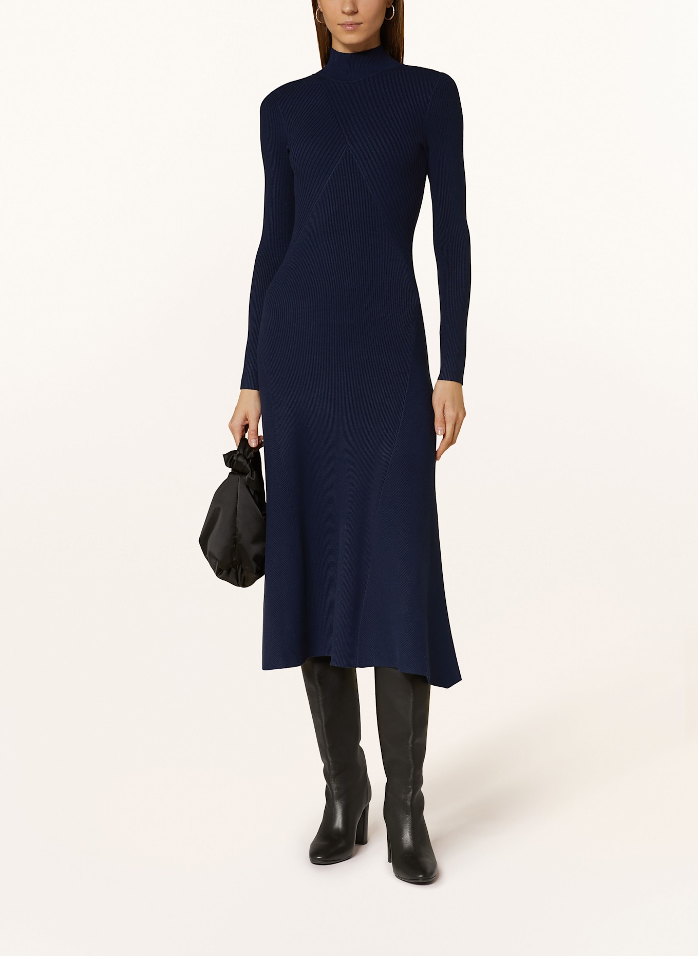 REISS Strickkleid: DUNKELBLAU